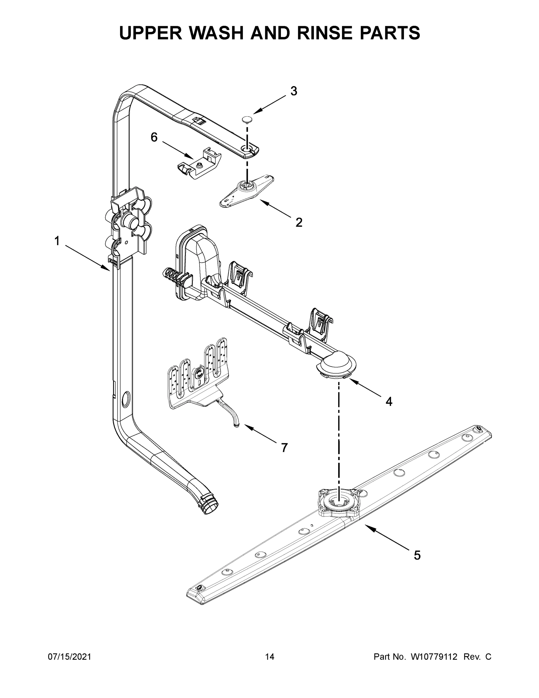 08 - UPPER WASH AND RINSE PARTS
