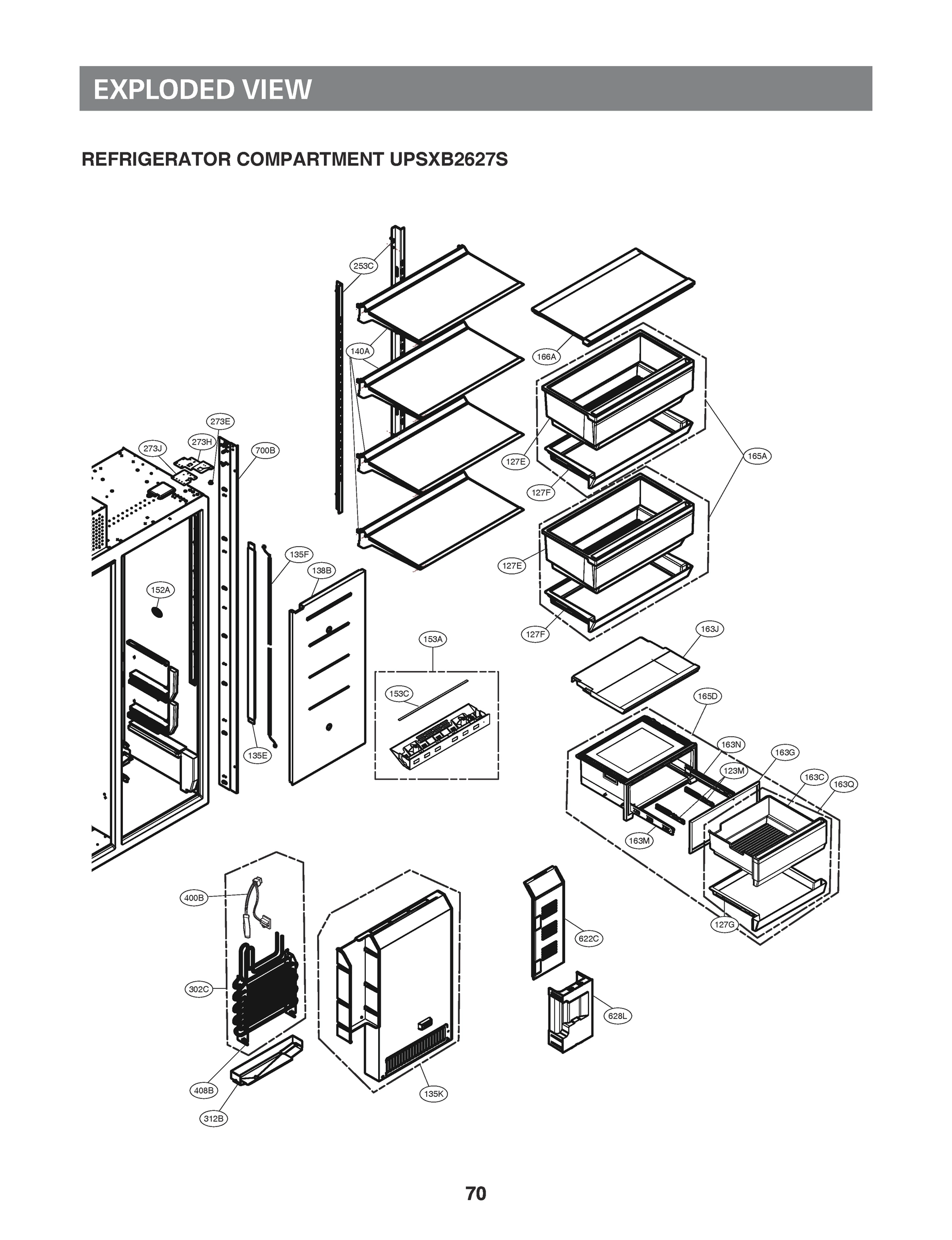 REFRIGERATOR COMPARTMENT UPSXB2627S