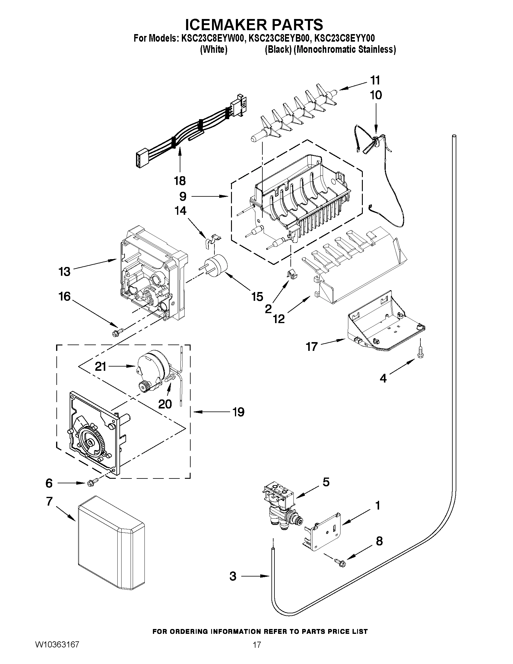 10 - ICEMAKER PARTS