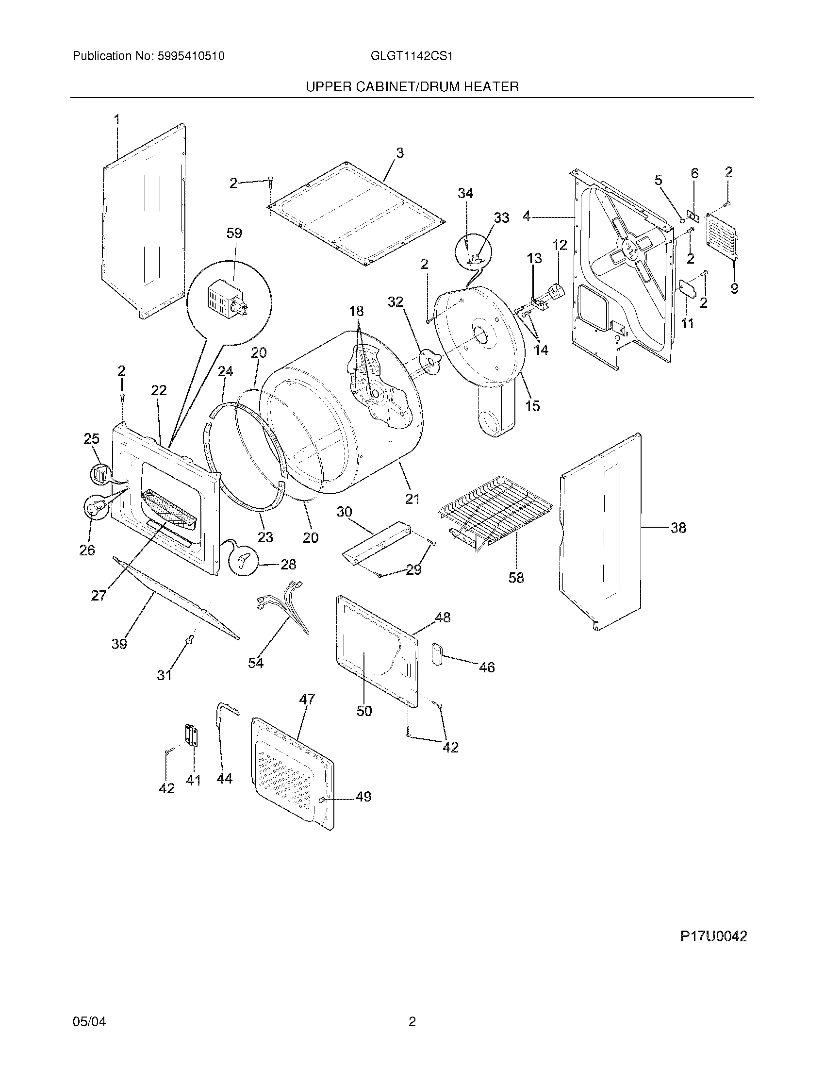 03 - UPPER CABINET/DRUM HEATER