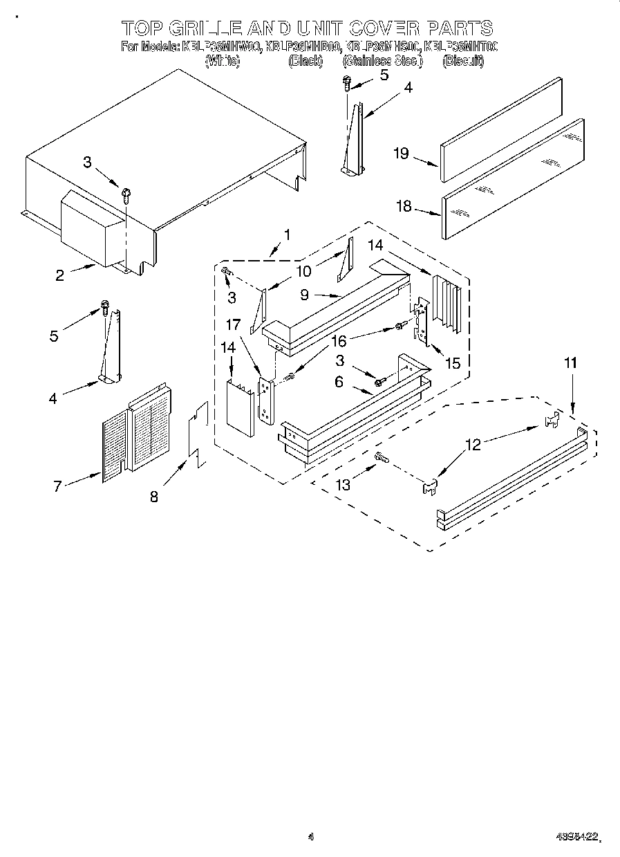 03 - TOP GRILLE AND UNIT COVER