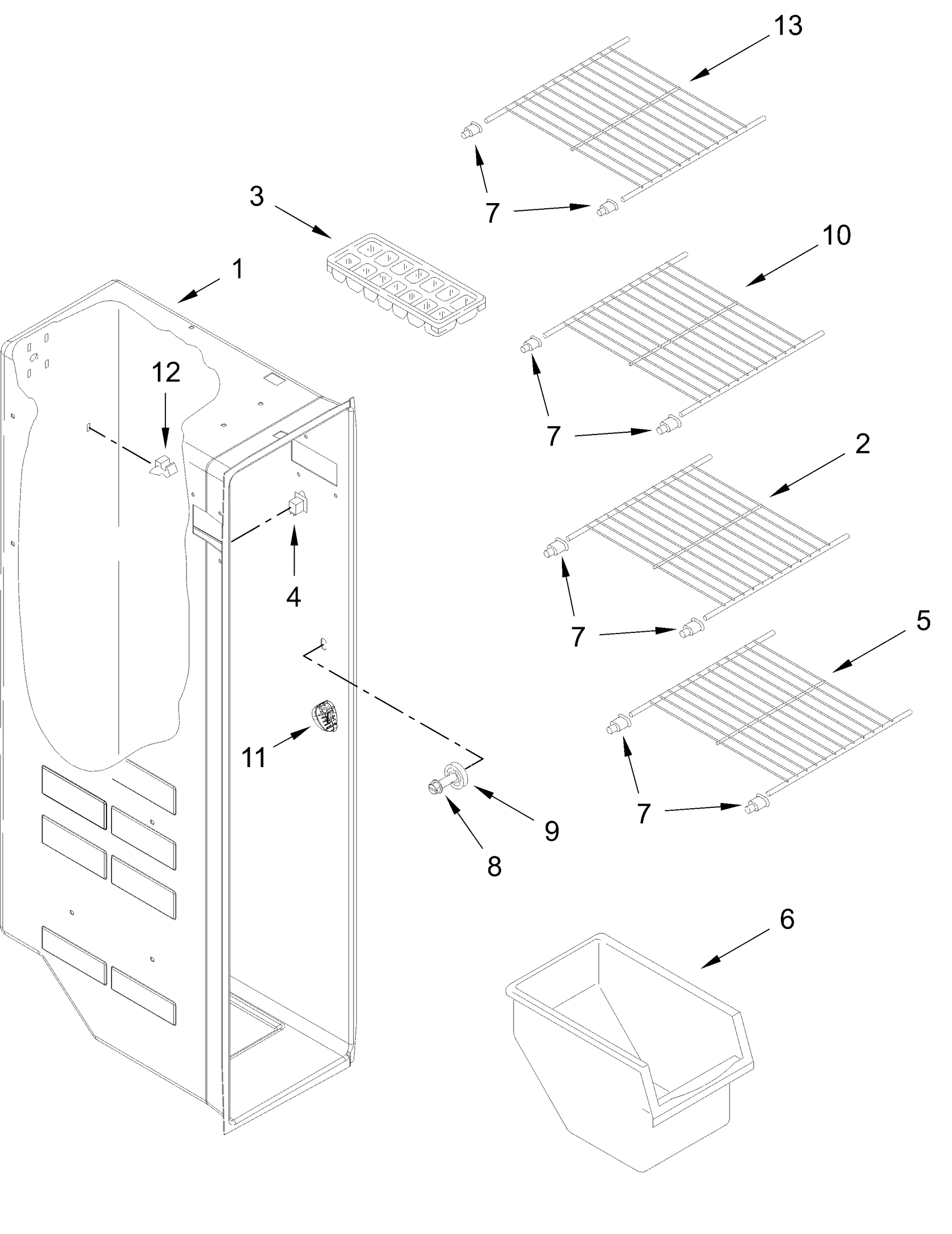 FREEZER LINER PARTS