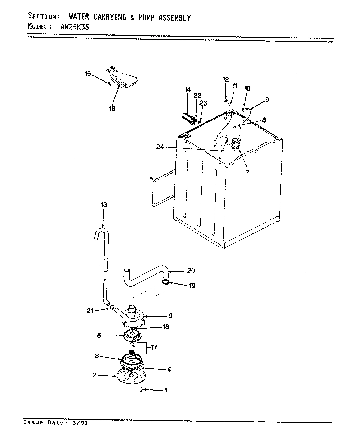 11 - WATER CARRYING & PUMP ASSY.