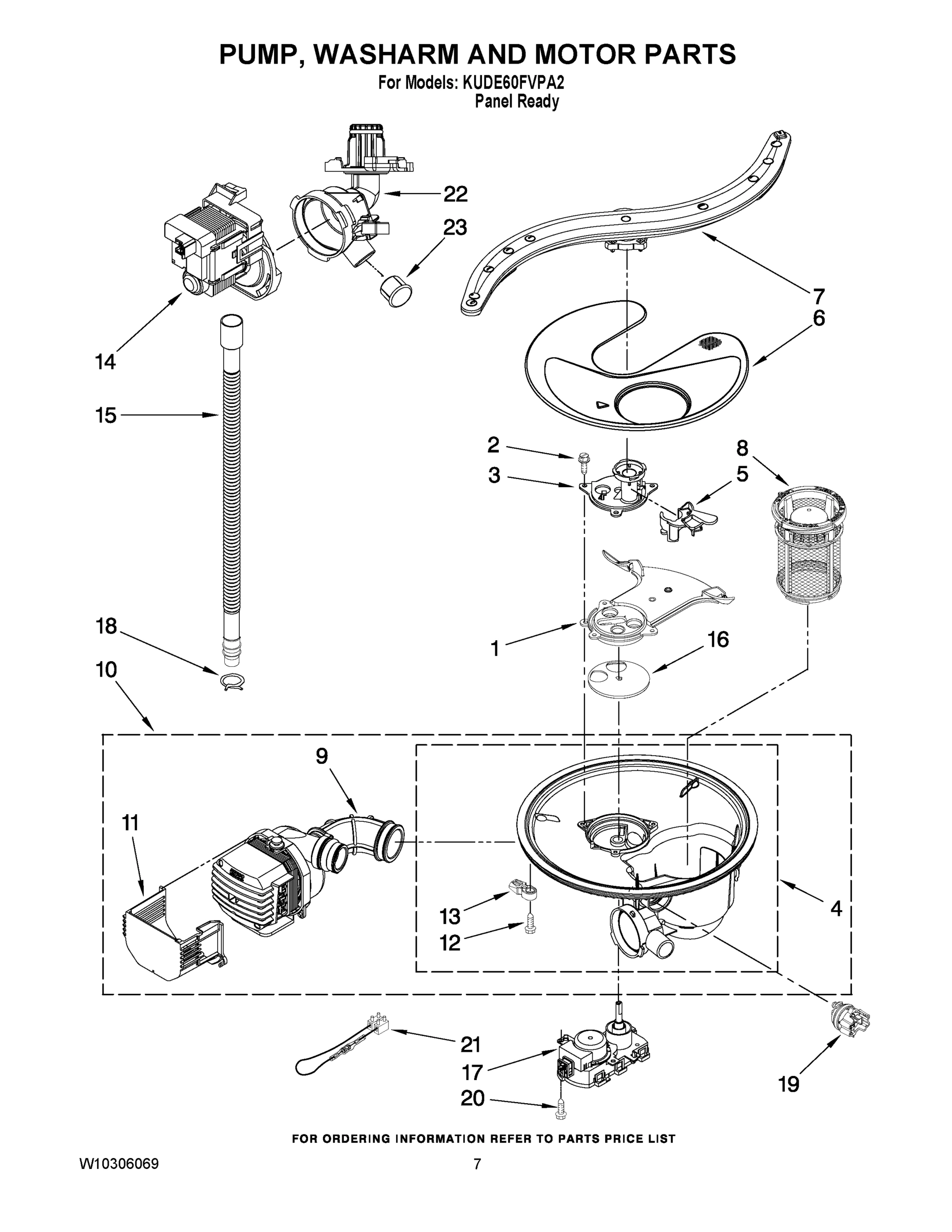 06 - PUMP, WASHARM AND MOTOR PARTS