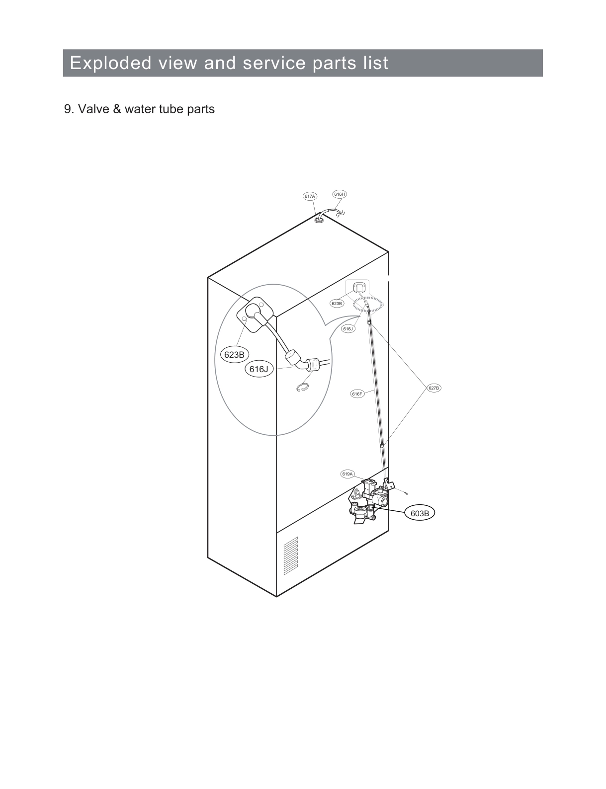 VALVE & WATER TUBE PARTS