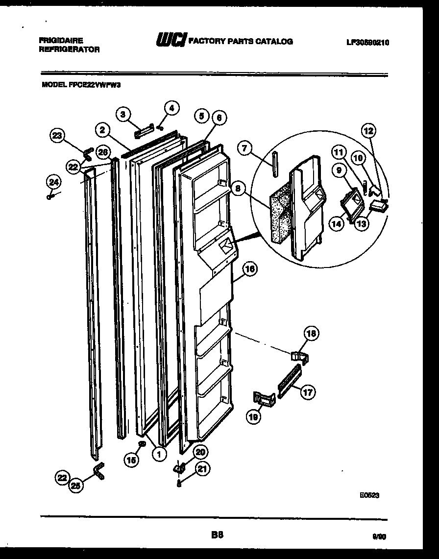 02 - FREEZER DOOR PARTS