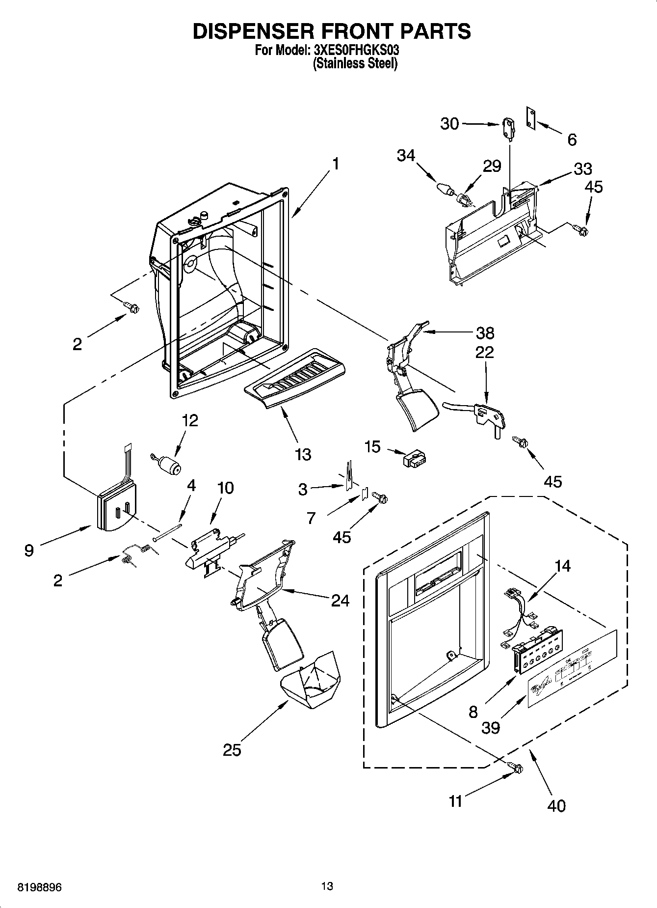 07 - DISPENSER FRONT PARTS