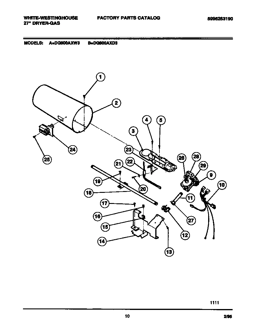 06 - GAS VALVE, BURNER ASSEMBLY, SENSOR