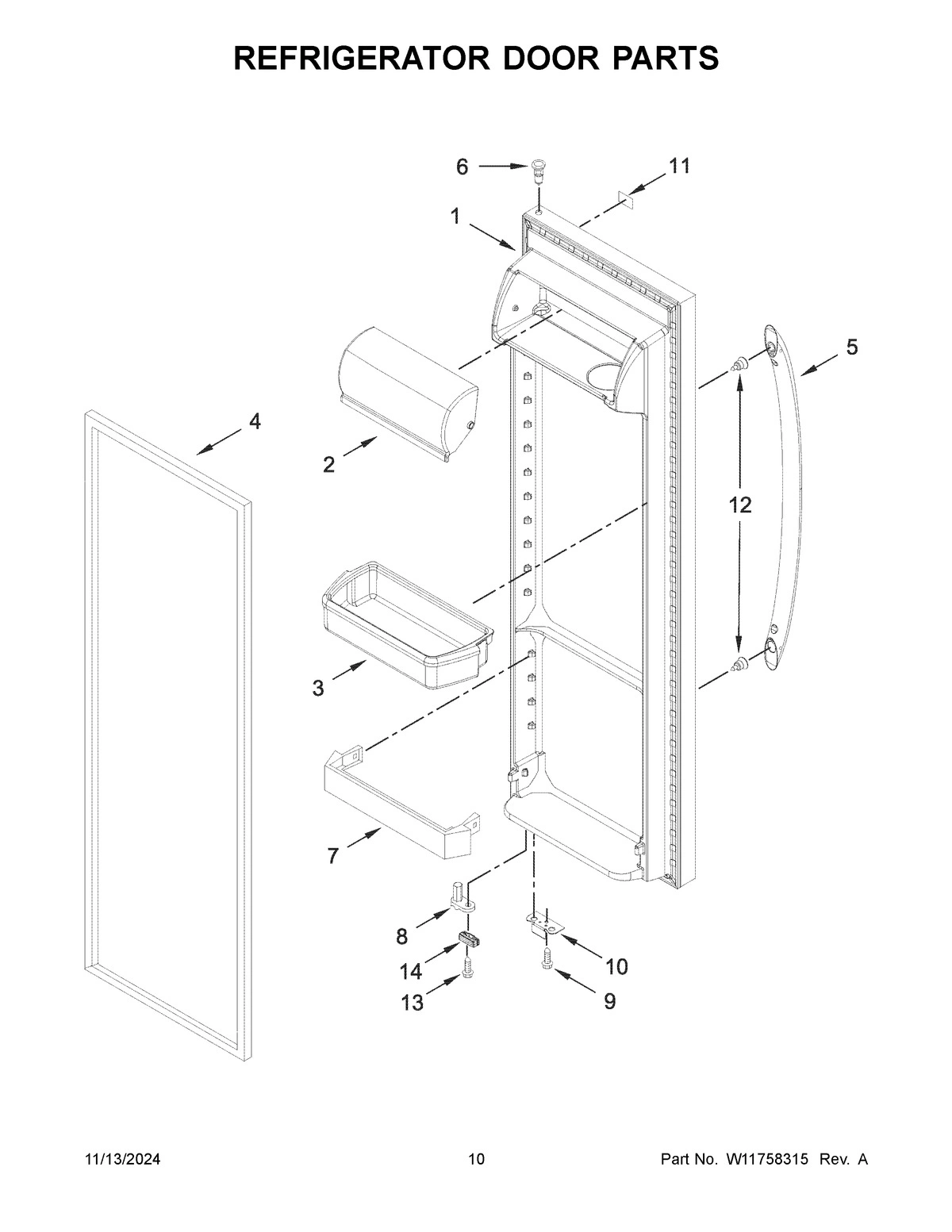 06 - REFRIGERATOR DOOR PARTS