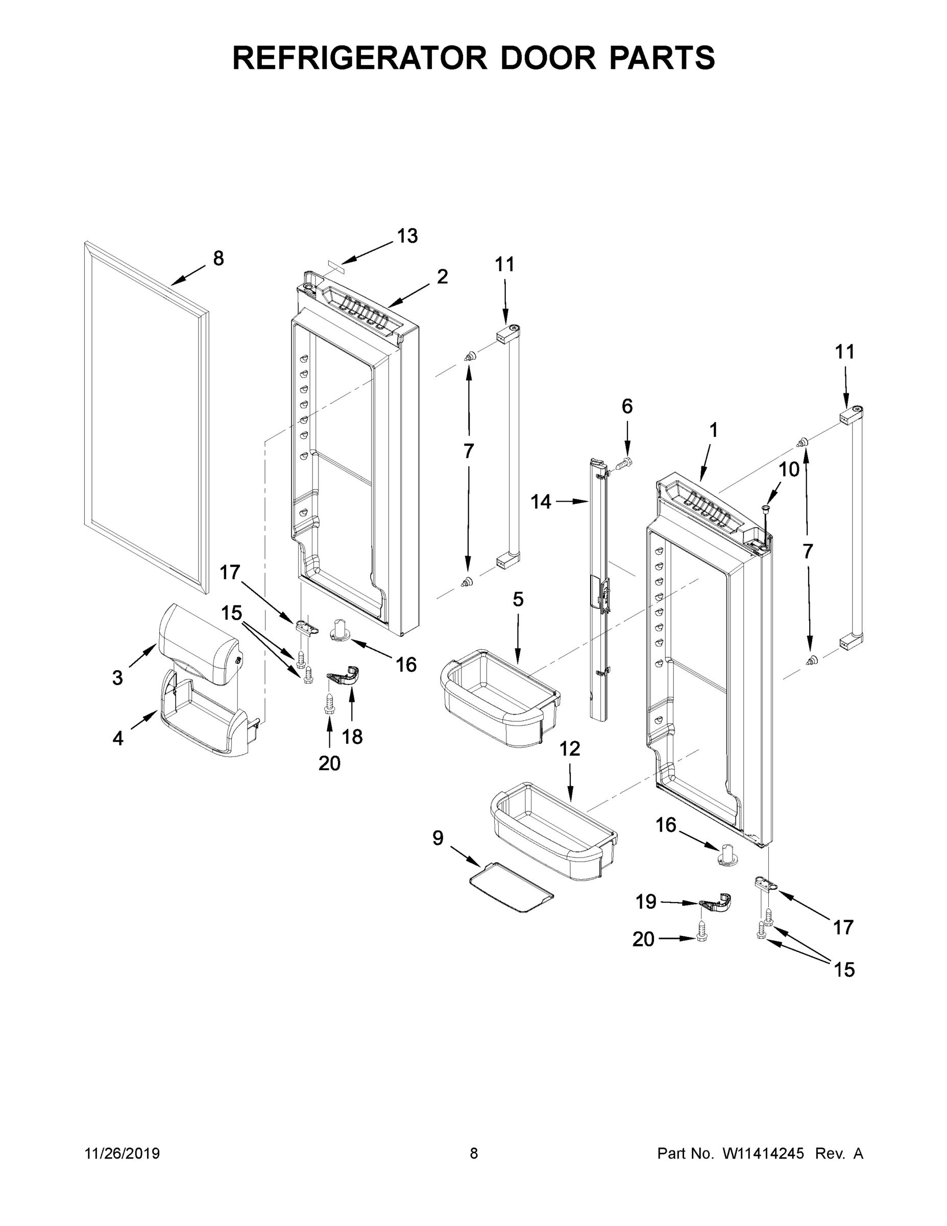 05 - REFRIGERATOR DOOR PARTS