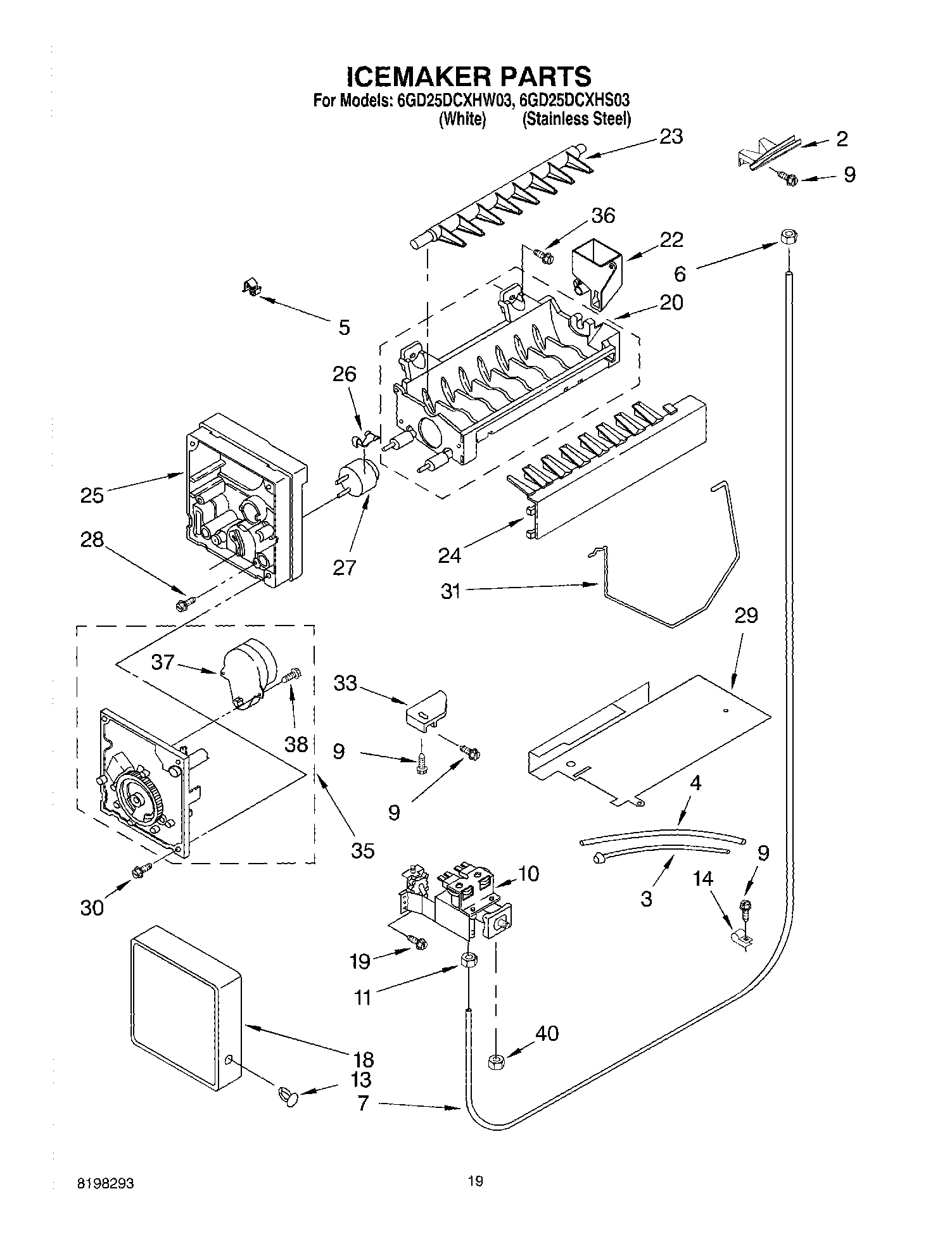 12 - ICE MAKER, OPTIONAL