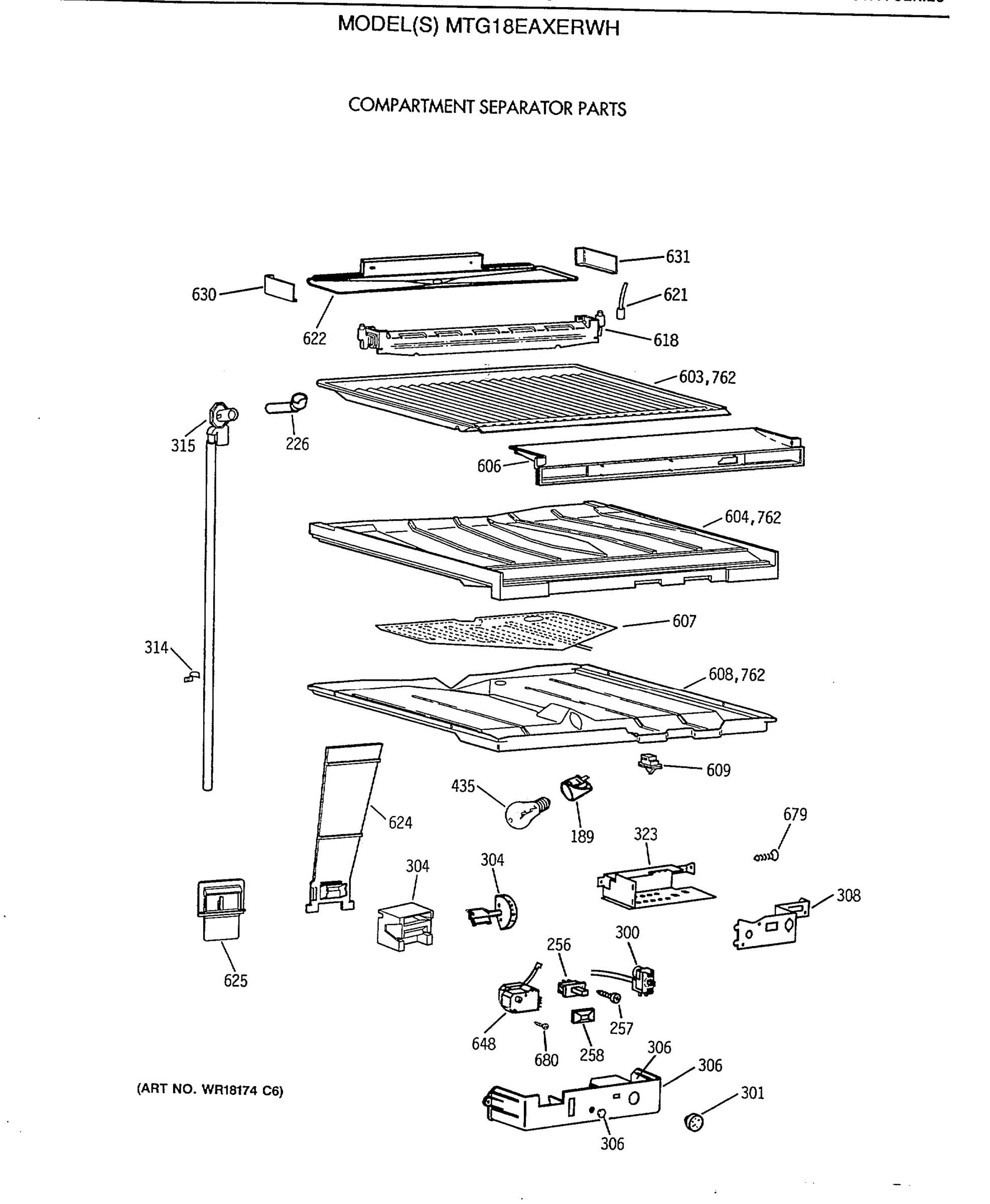 COMPARTMENT SEPARATOR PARTS