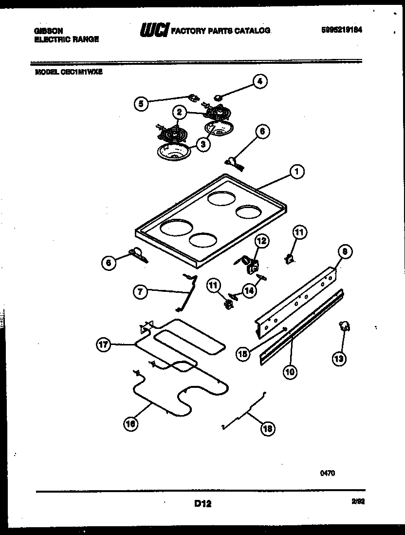 04 - COOKTOP PARTS