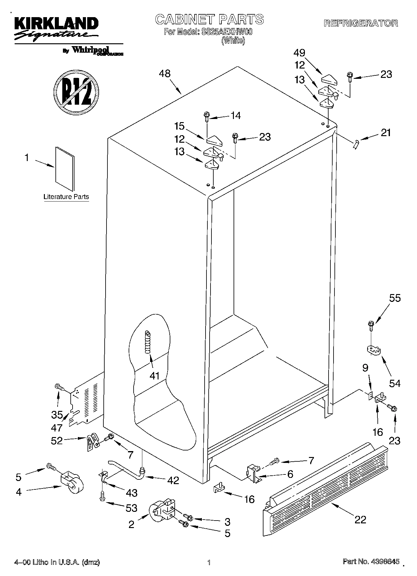 01 - CABINET, LITERATURE