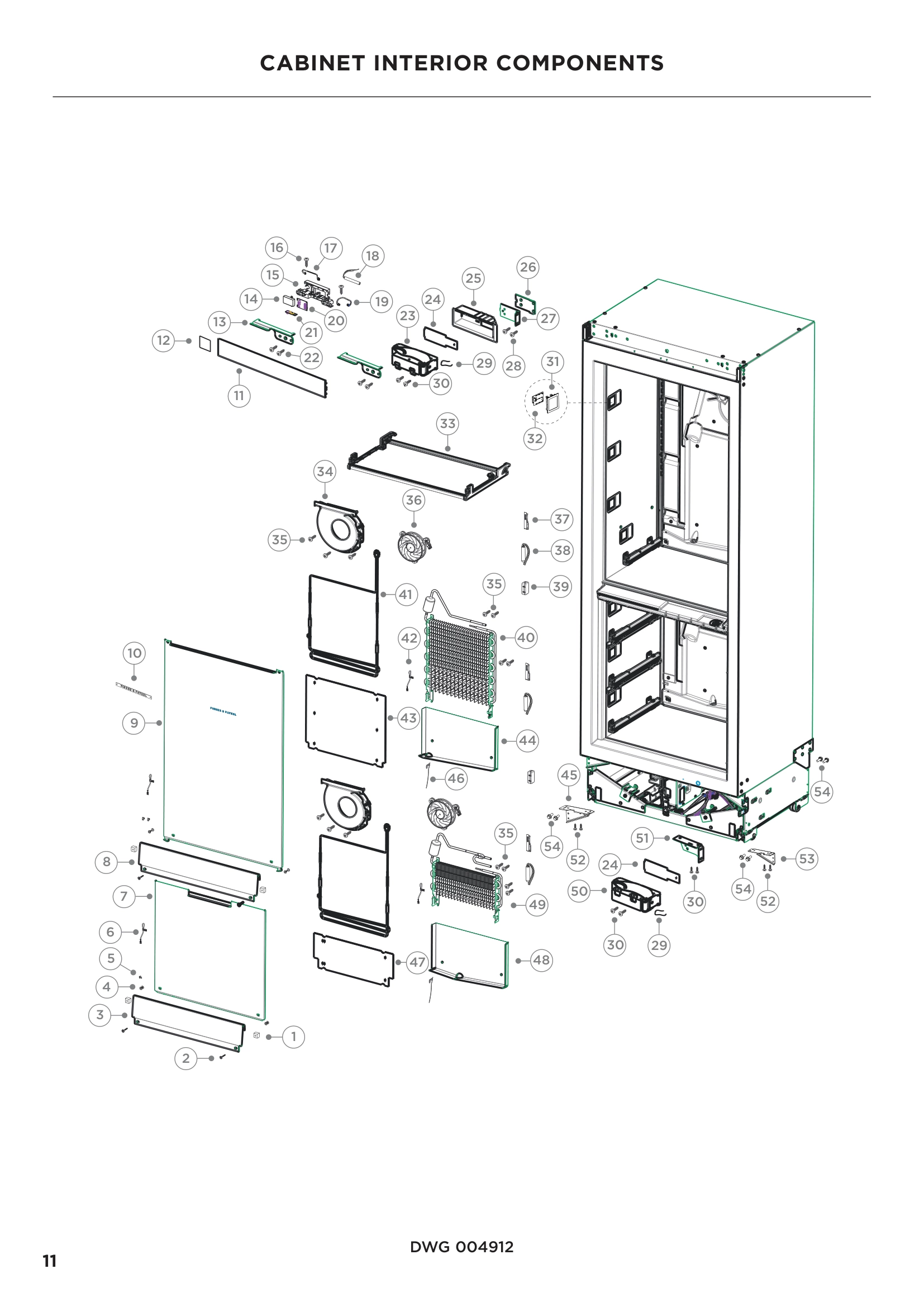 CABINET INTERIOR COMPONENTS