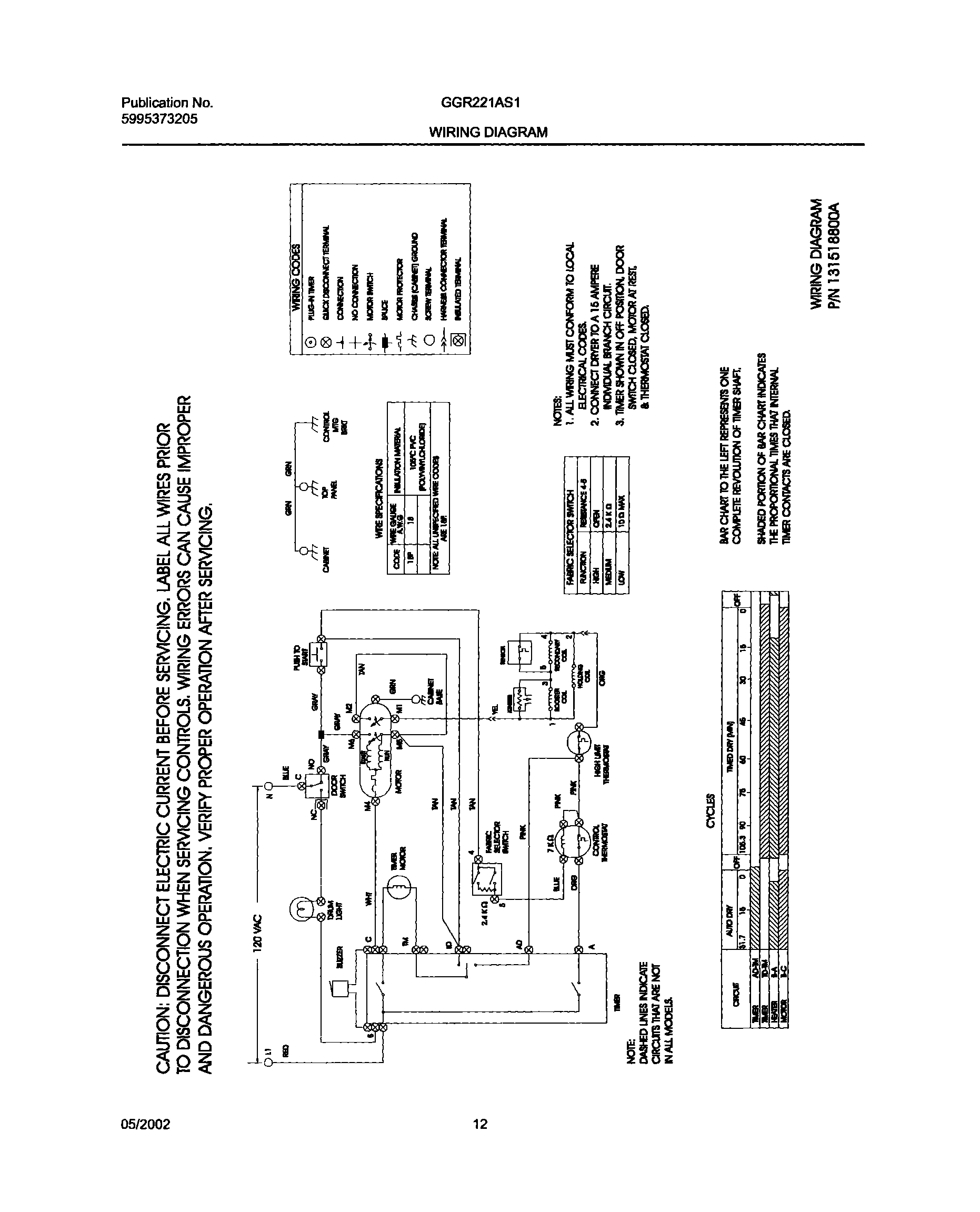 12 - 131518800 WIRING DIAGRAM