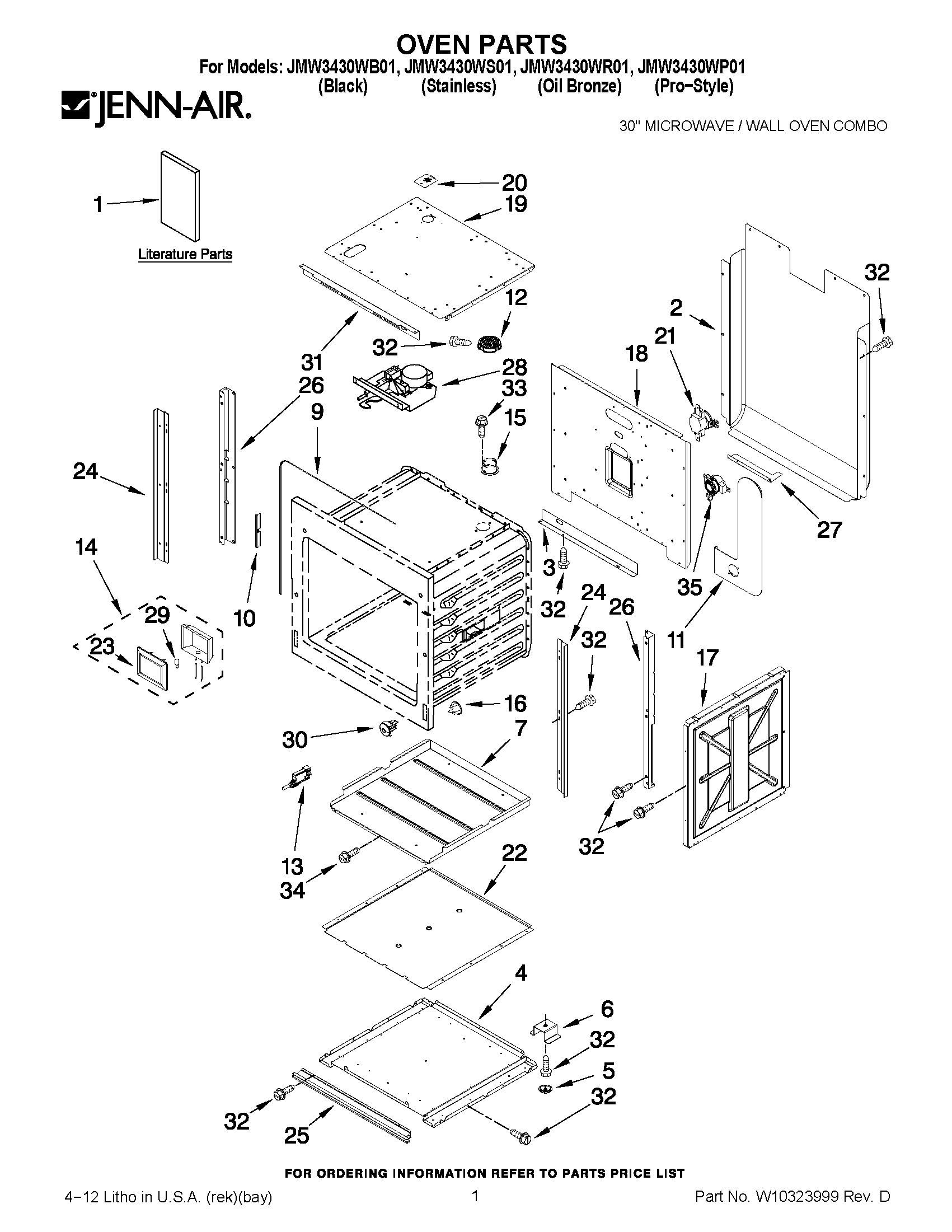 01 - OVEN PARTS