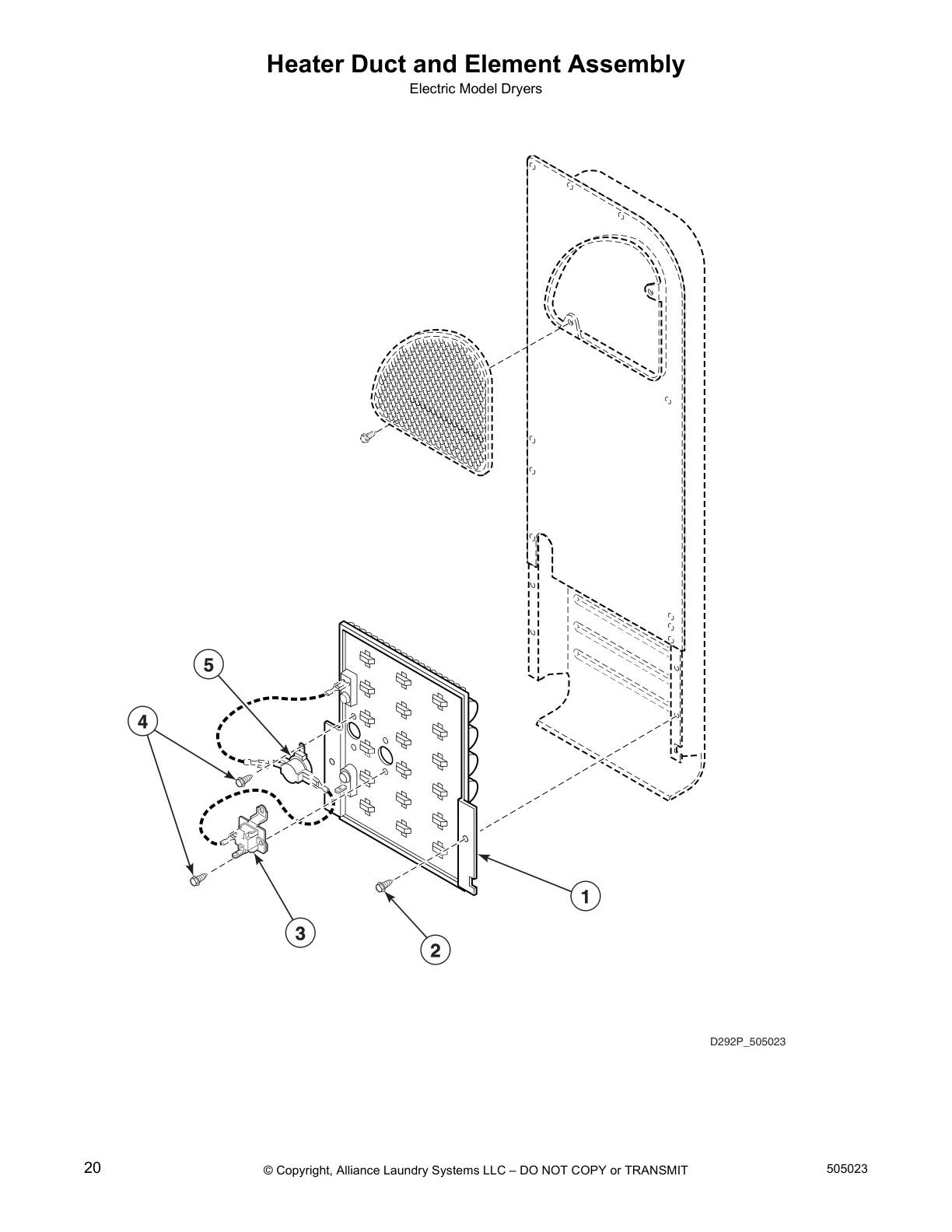 Heater Duct and Element Assembly