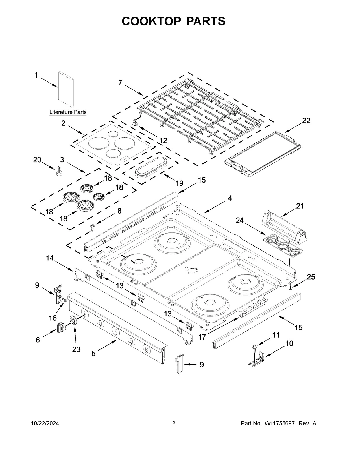 02 - COOKTOP PARTS