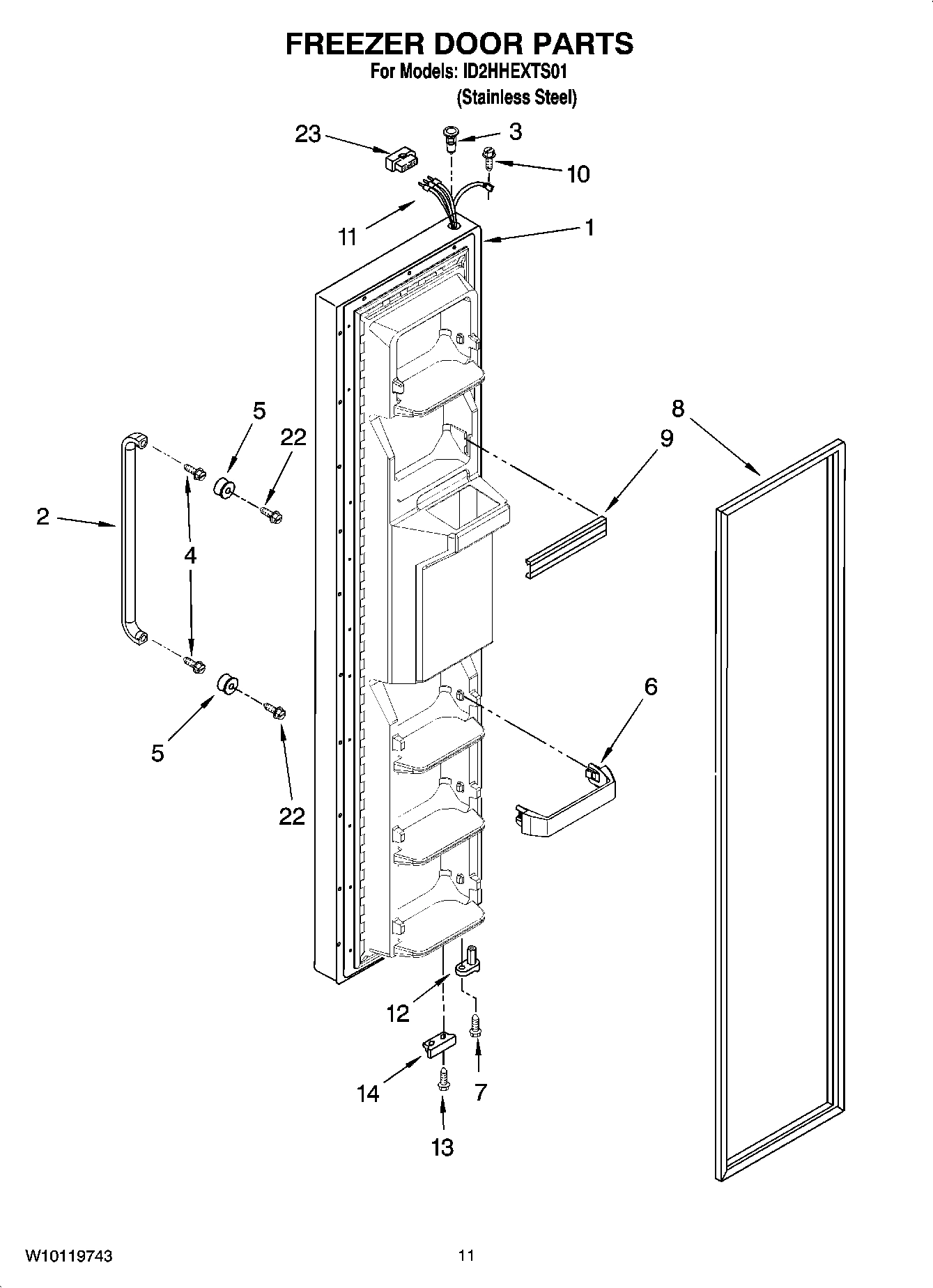07 - FREEZER DOOR PARTS