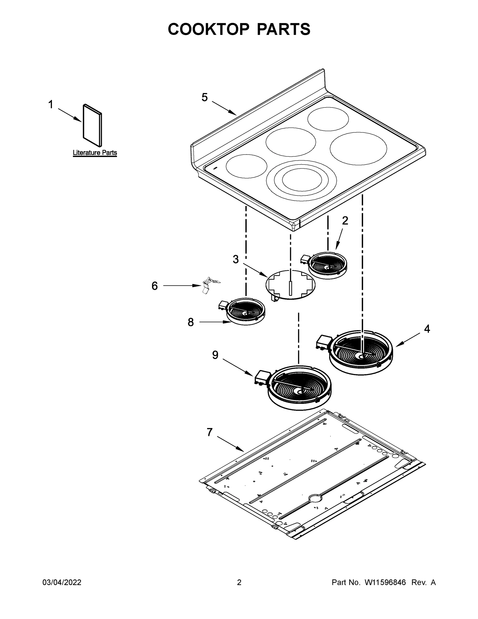 02 - COOKTOP PARTS