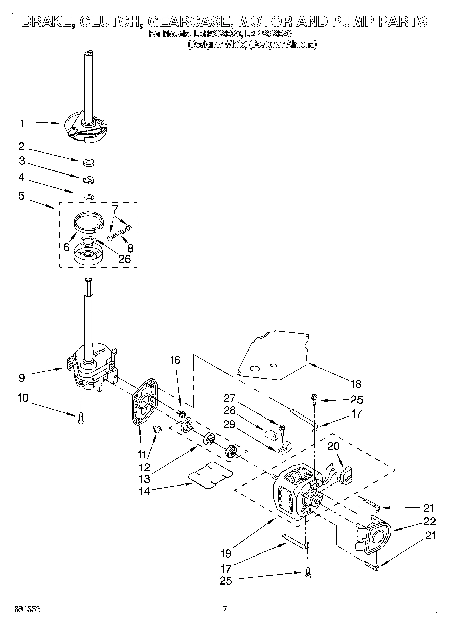 04 - BRAKE, CLUTCH, GEARCASE, MOTOR AND PUMP