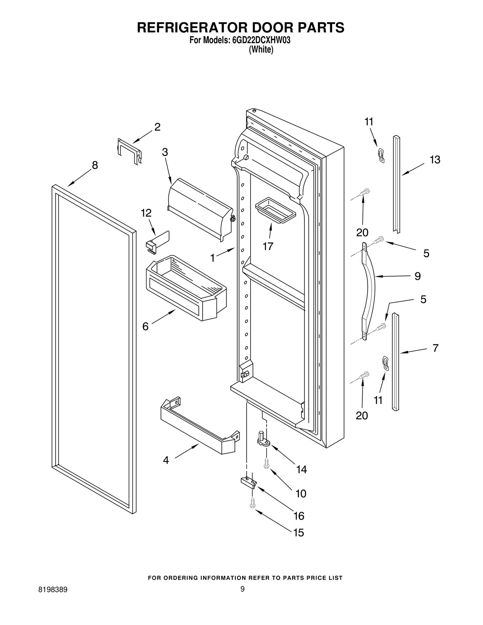 REFRIGERATOR DOOR PARTS