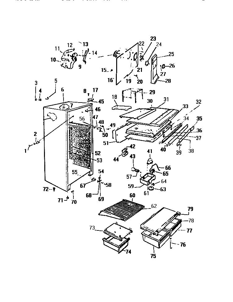 03 - CABINET, SHELVES, DIVIDLER, FAN ASS