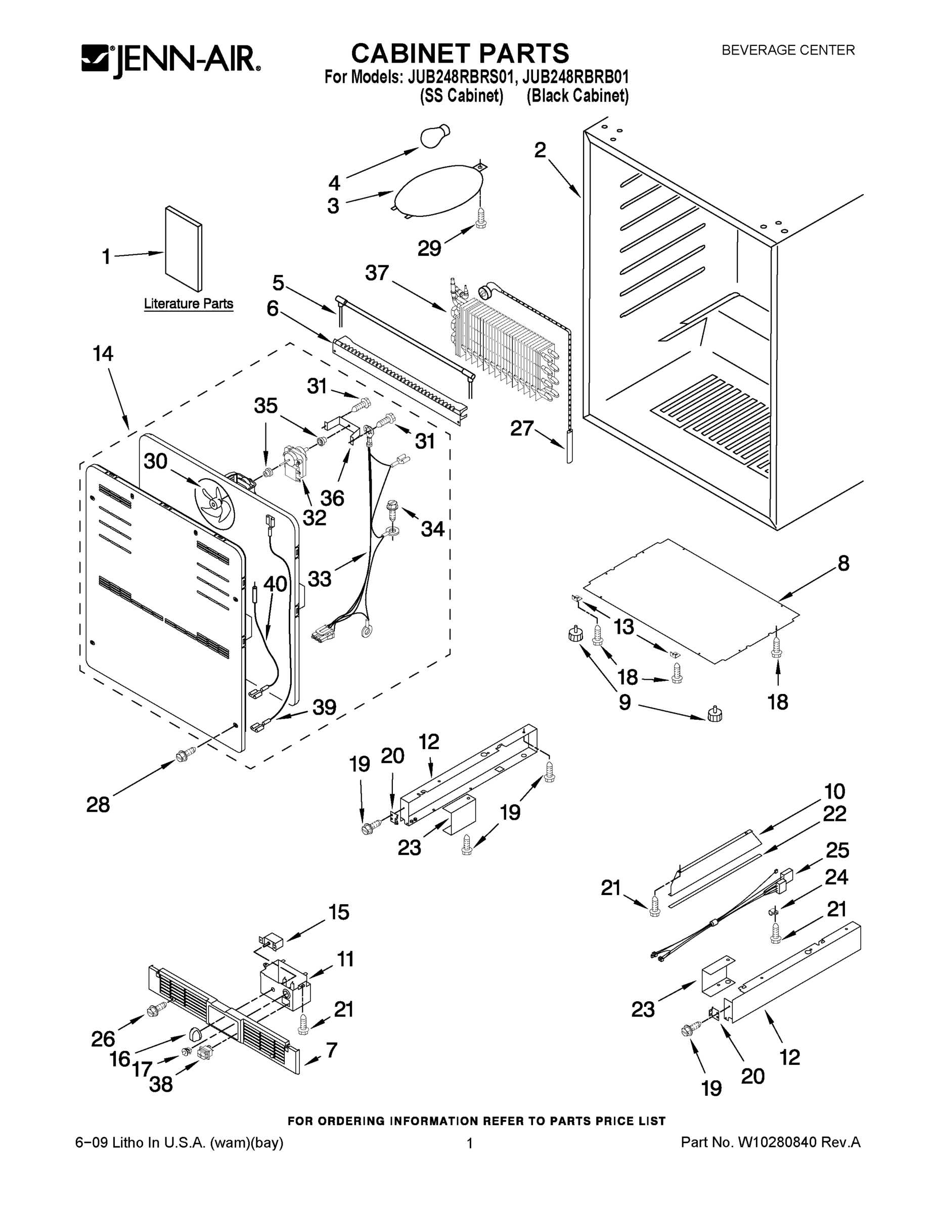 01 - CABINET PARTS