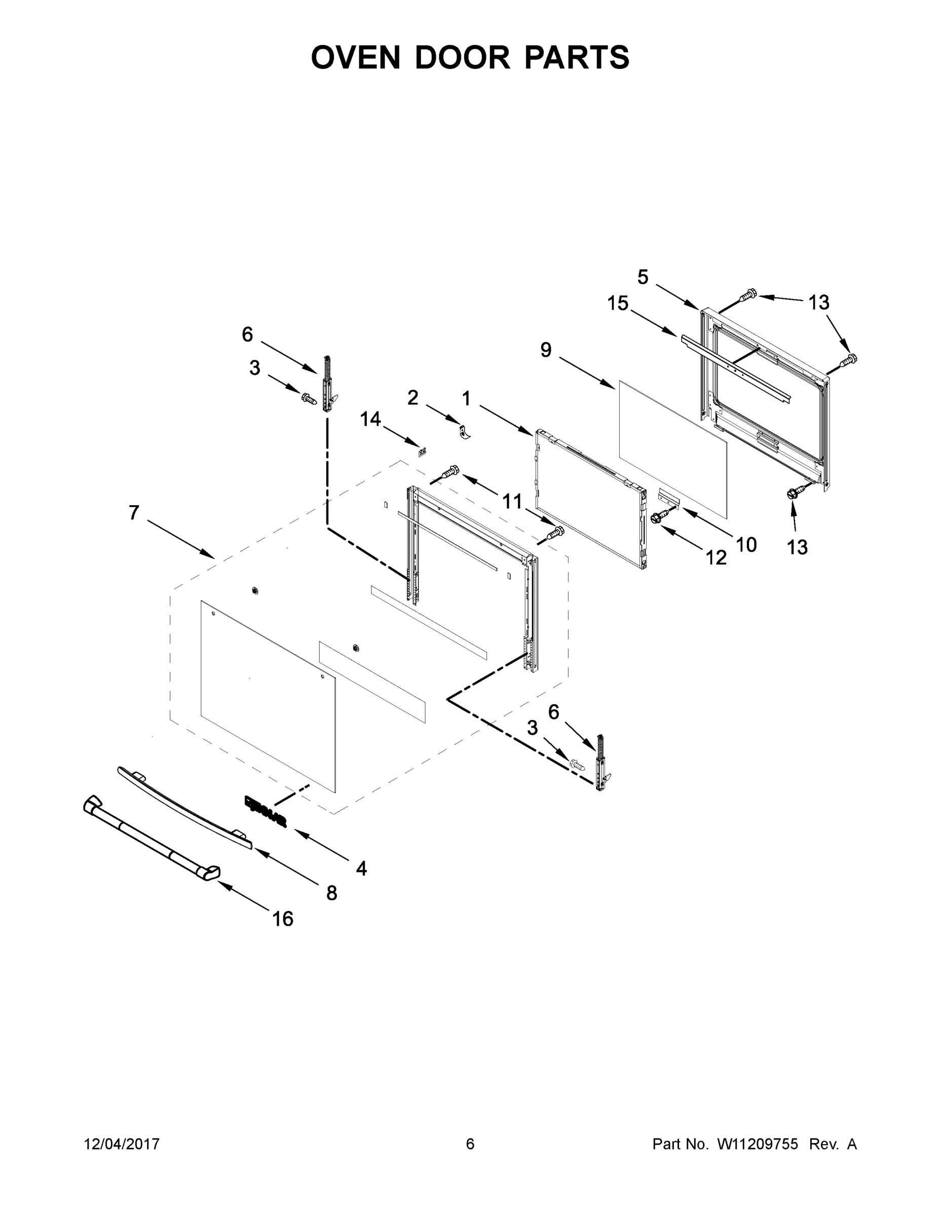 04 - OVEN DOOR PARTS