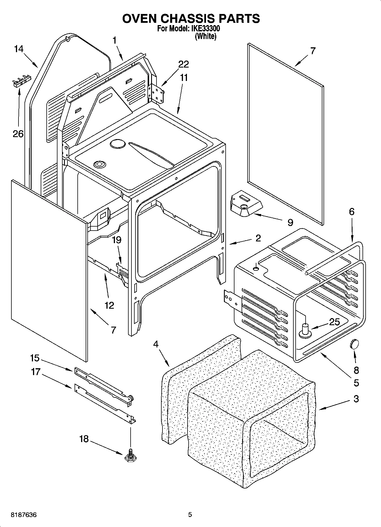 04 - OVEN CHASSIS PARTS