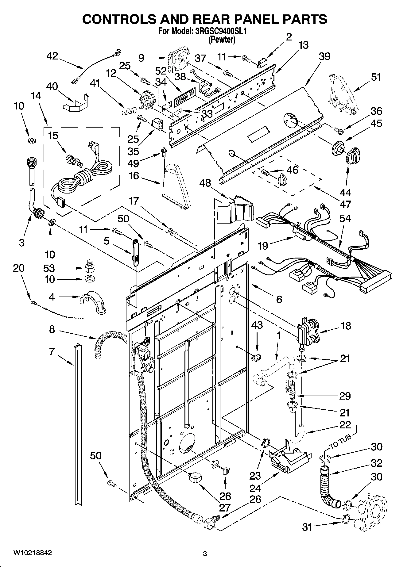 02 - CONTROLS AND REAR PANEL PARTS