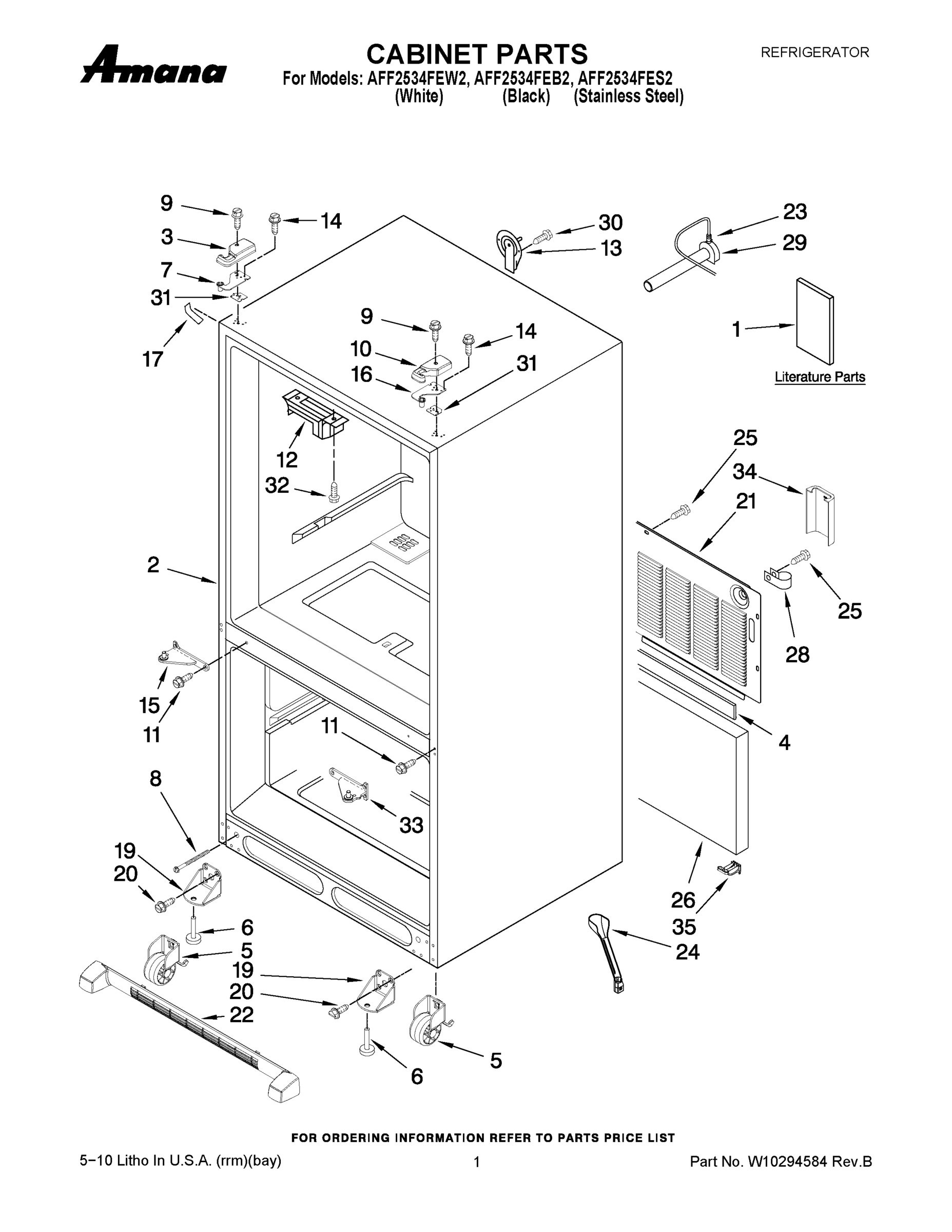 01 - CABINET PARTS