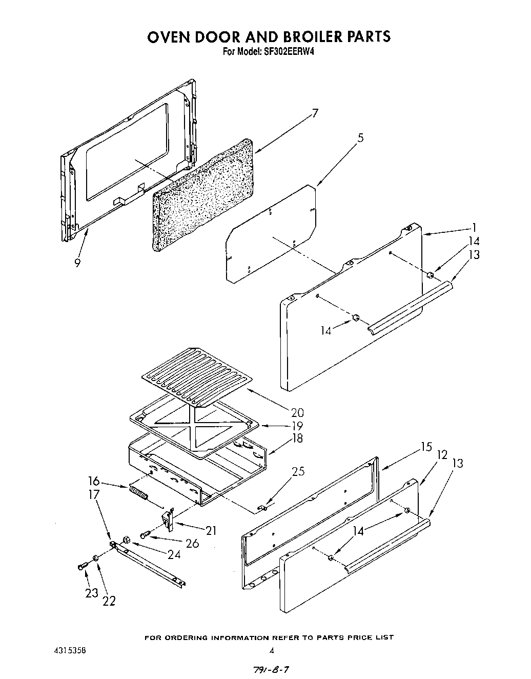 04 - OVEN DOOR AND BROILER