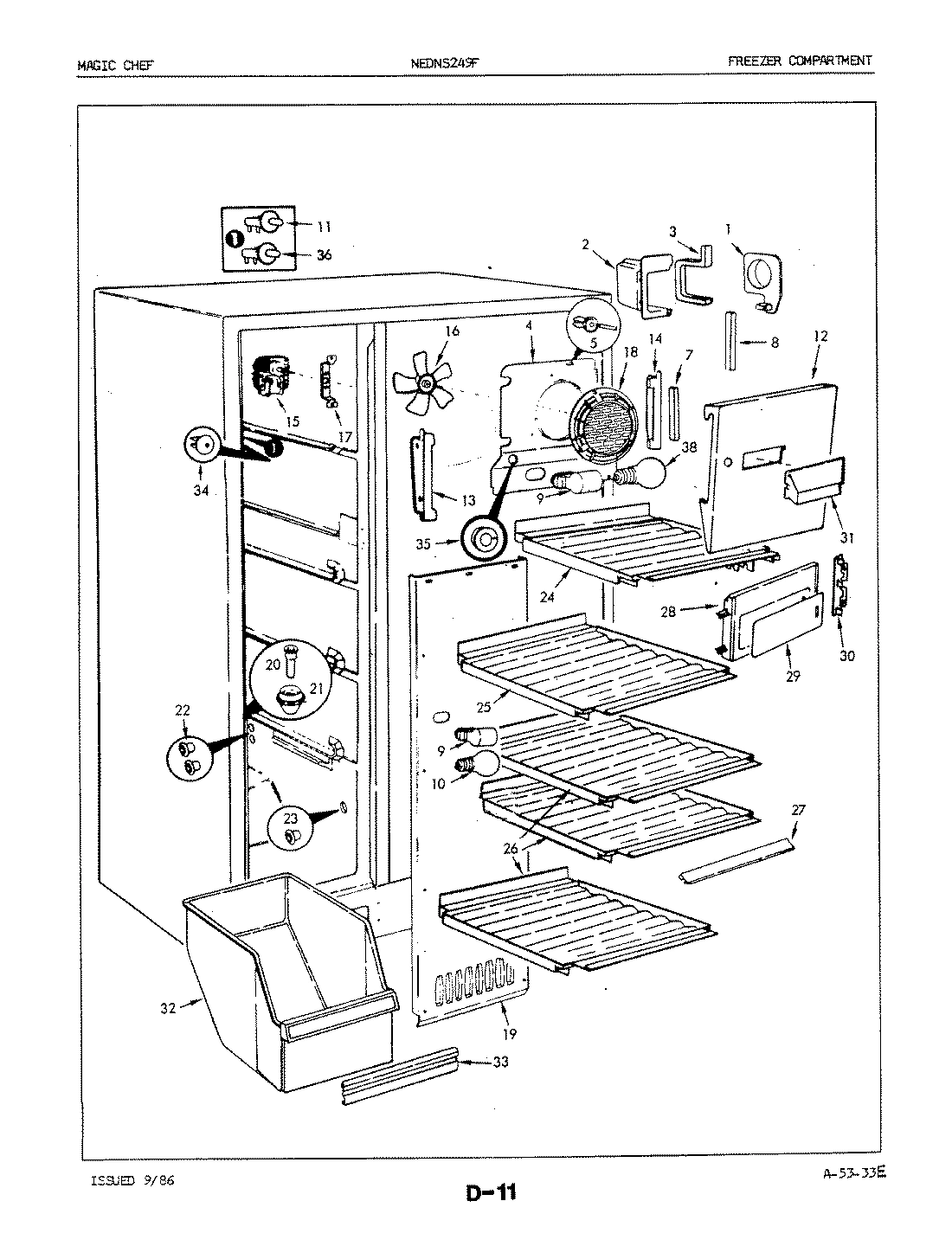01 - FREEZER COMPARTMENT