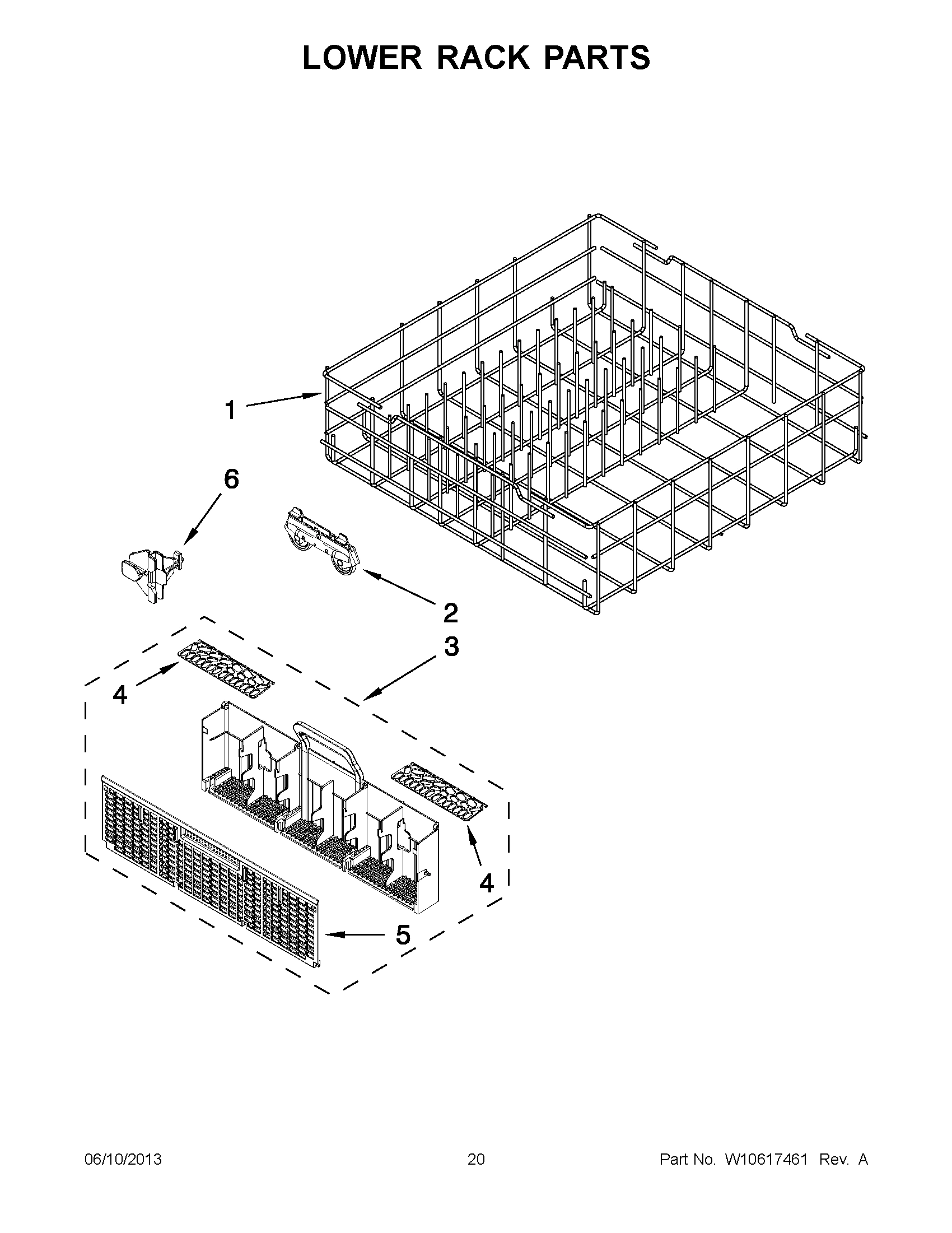10 - LOWER RACK PARTS