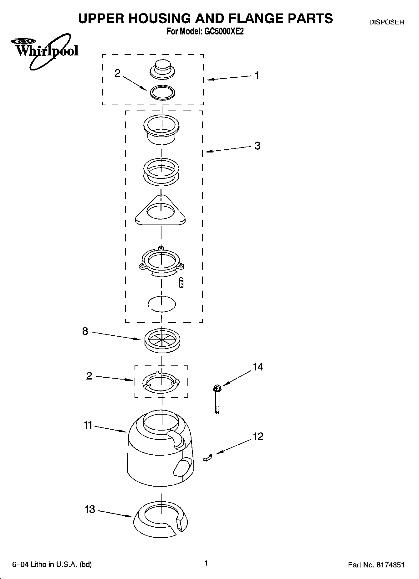 01 - UPPER HOUSING AND FLANGE PARTS