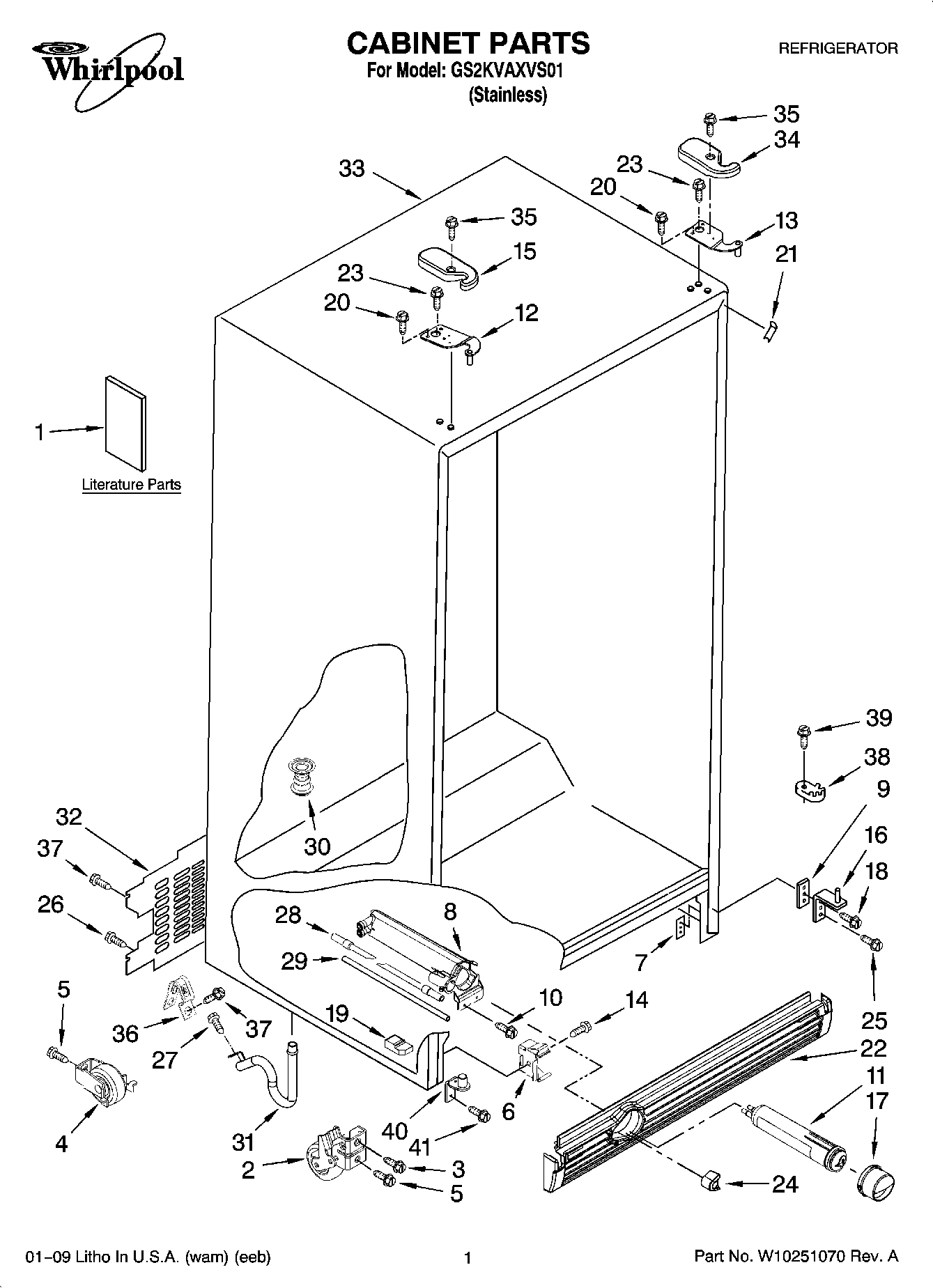 01 - CABINET PARTS