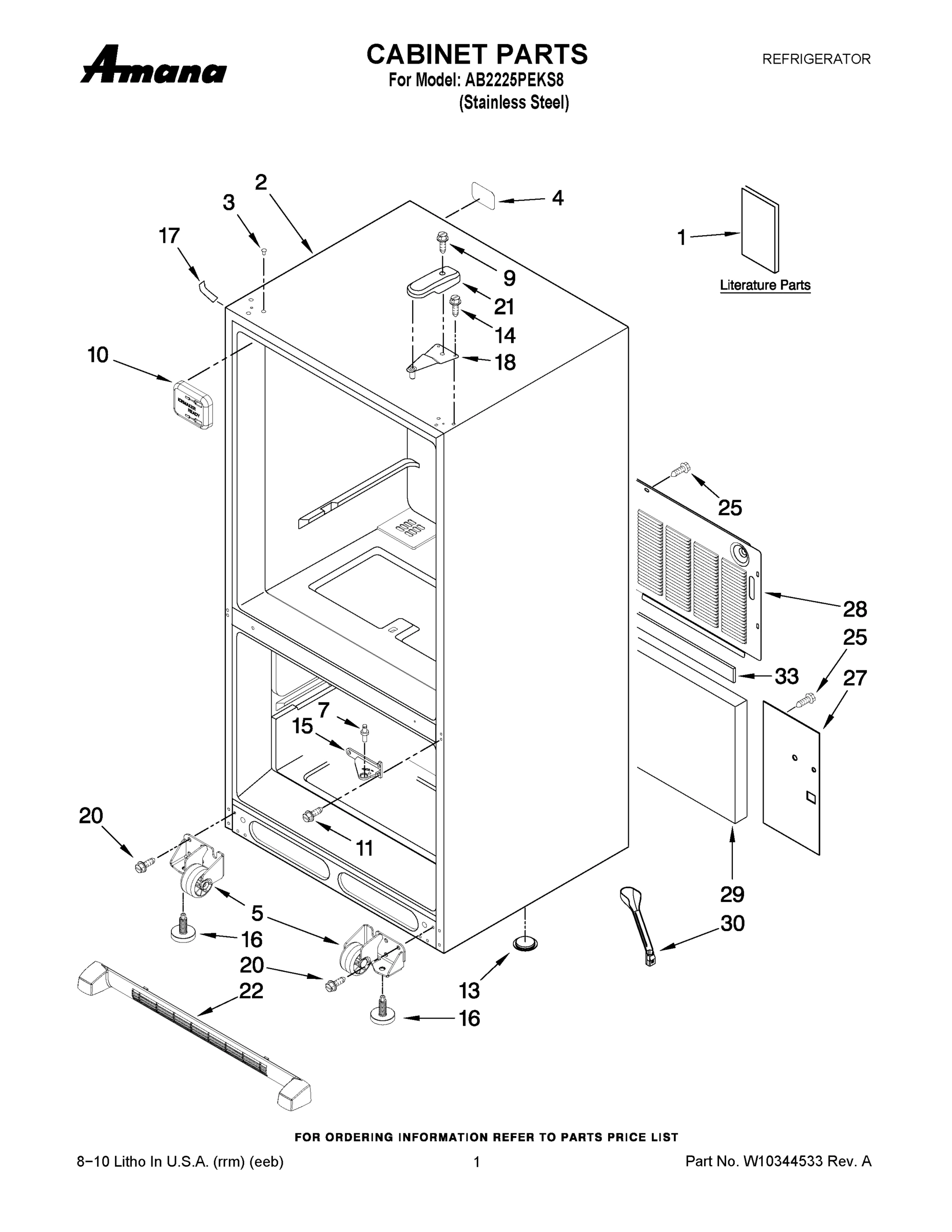 01 - CABINET PARTS