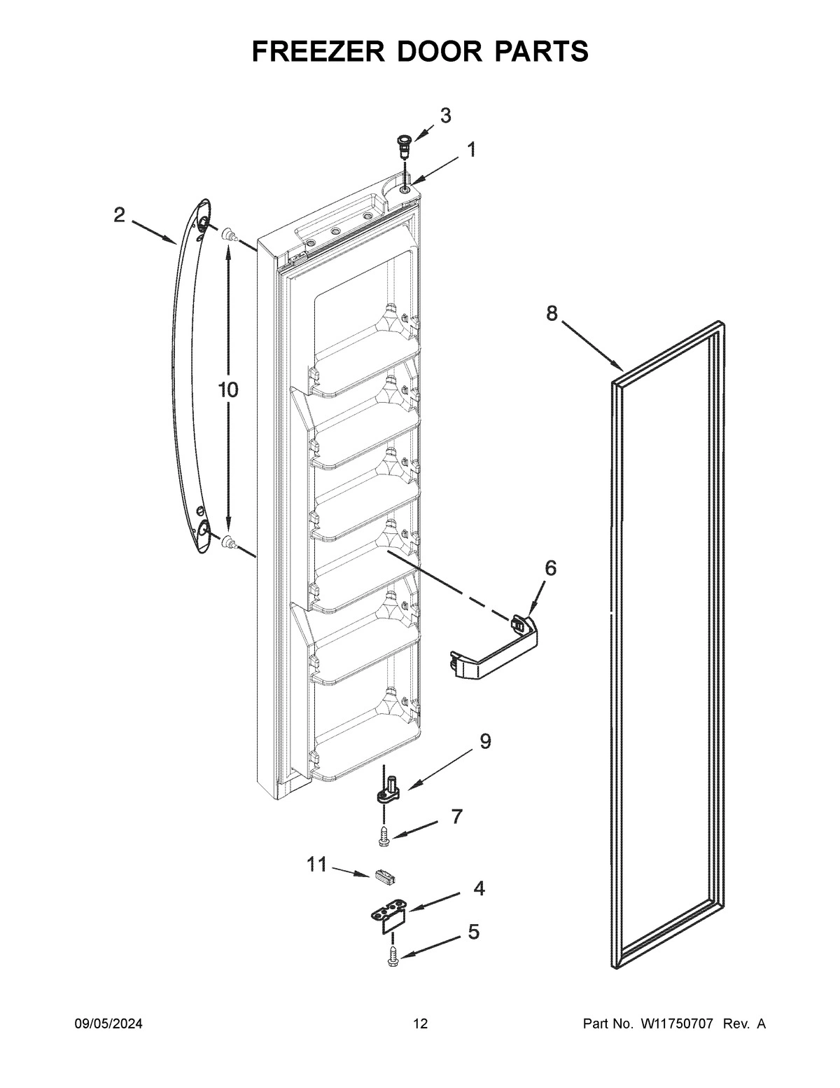 07 - FREEZER DOOR PARTS