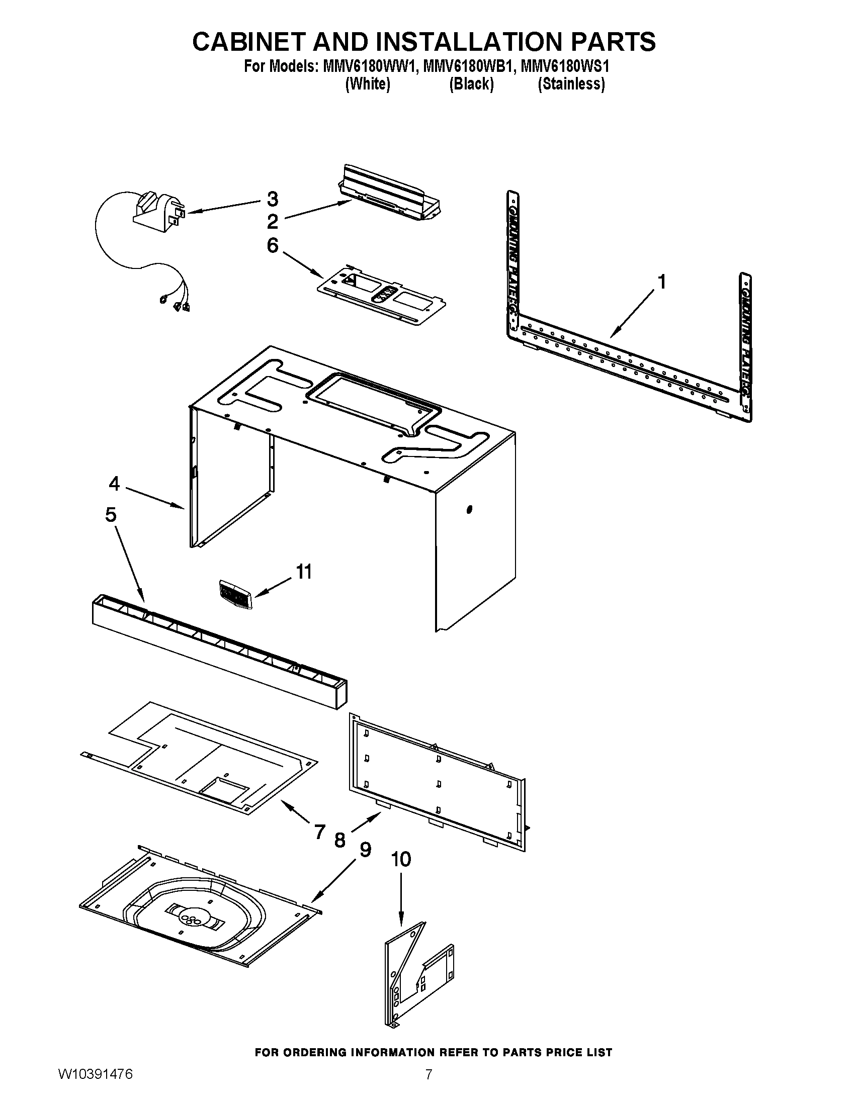 06 - CABINET AND INSTALLATION PARTS