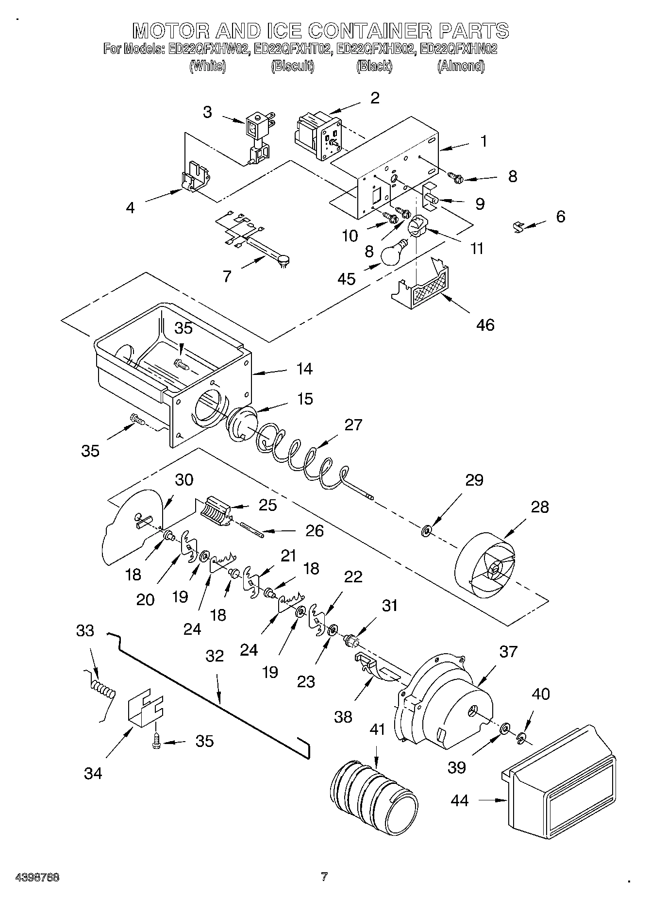 06 - MOTOR AND ICE CONTAINER