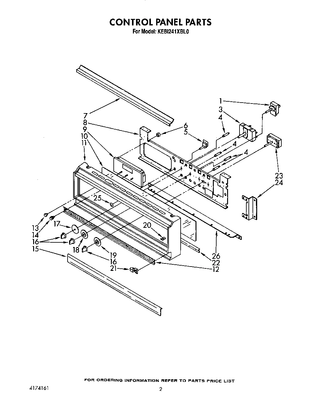 02 - CONTROL PANEL, LIT/OPTIONAL
