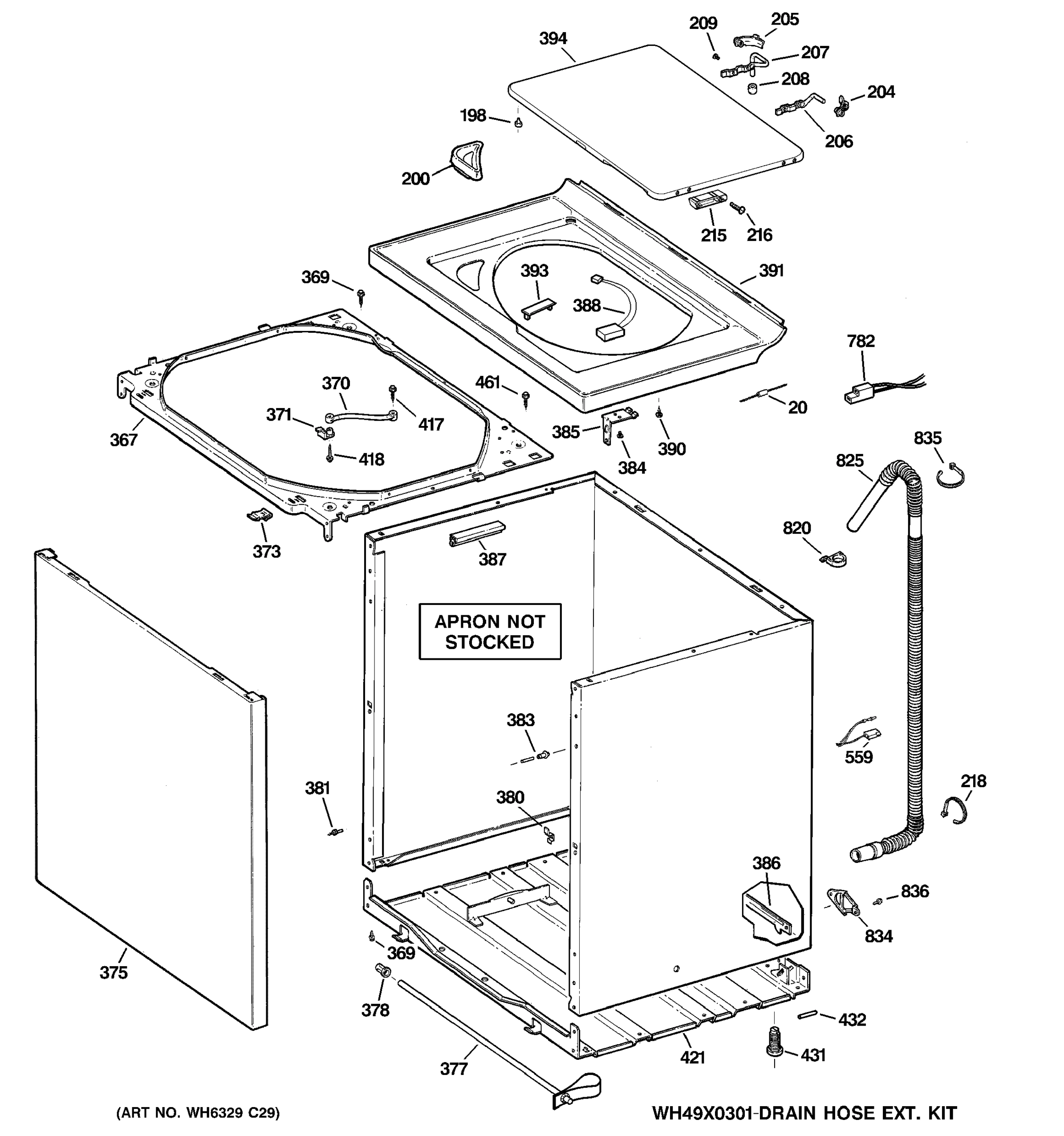 CABINET, COVER & FRONT PANEL