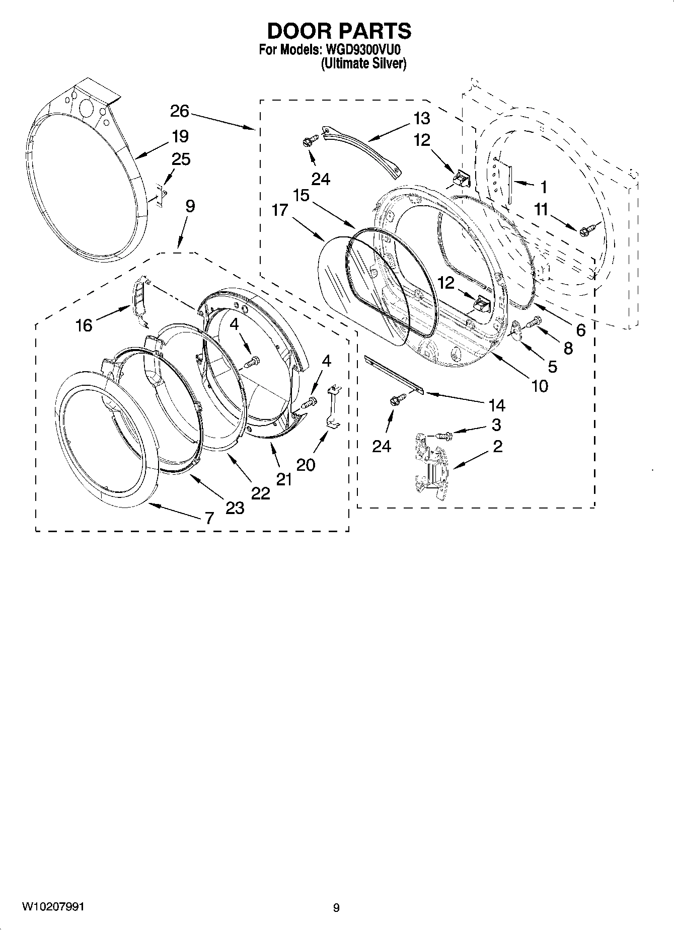 05 - DOOR PARTS, OPTIONAL PARTS (NOT INCLUDED)