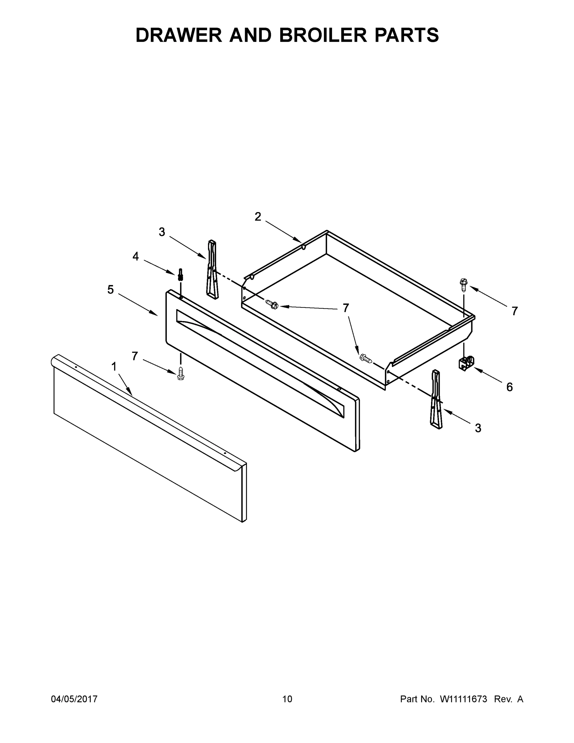 06 - DRAWER AND BROILER PARTS