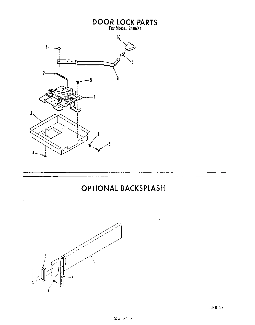 05 - DOOR LOCK , OPTIONAL BACKSPLASH