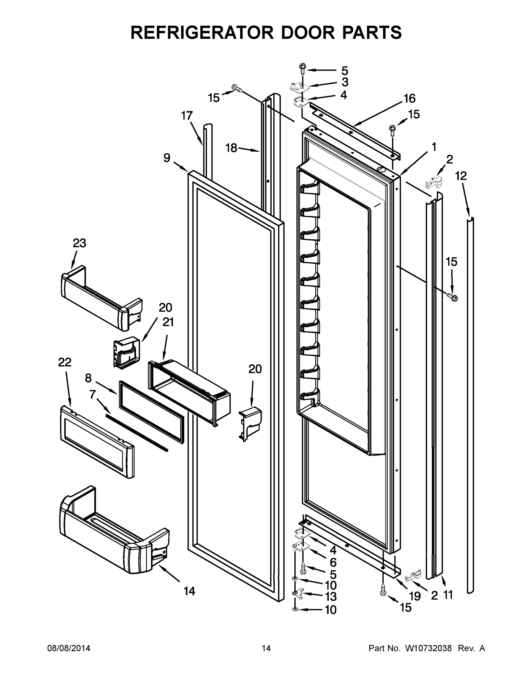 08 - REFRIGERATOR DOOR PARTS