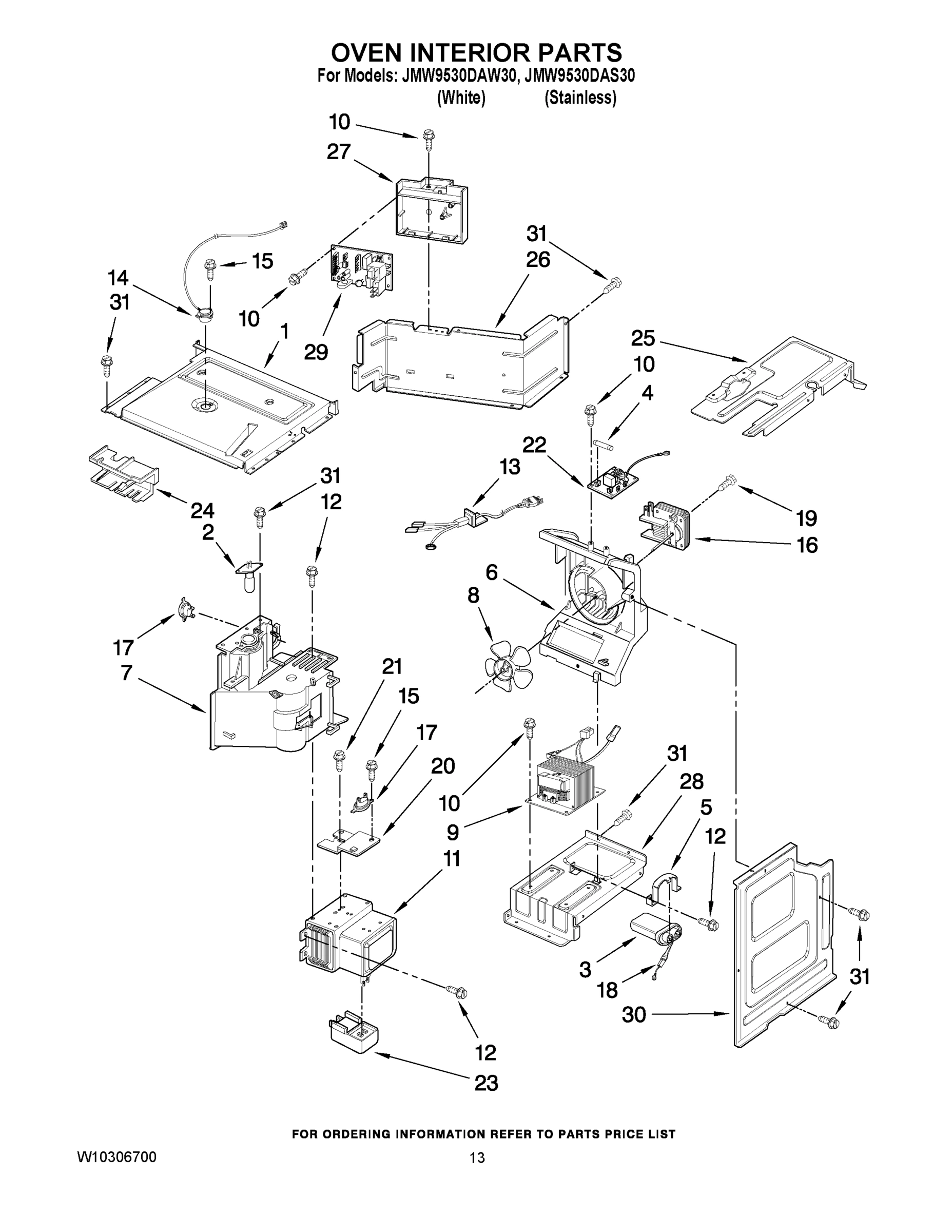 09 - OVEN INTERIOR PARTS