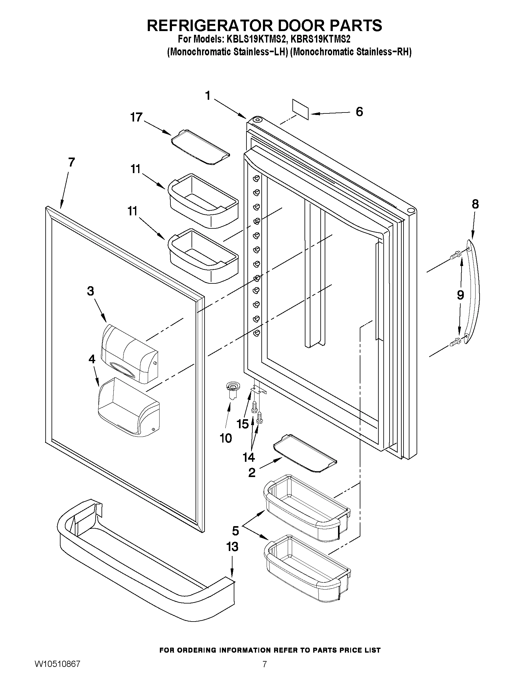 04 - REFRIGERATOR DOOR PARTS